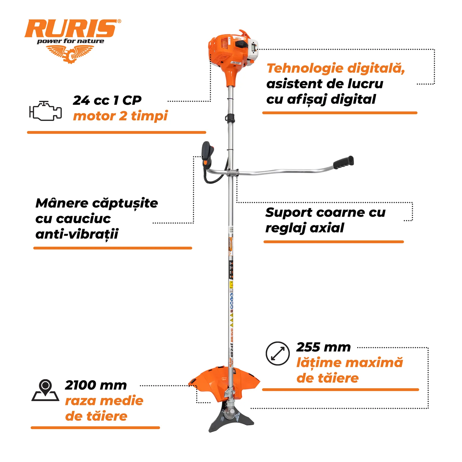 Motocoasa RURIS rr241bravo