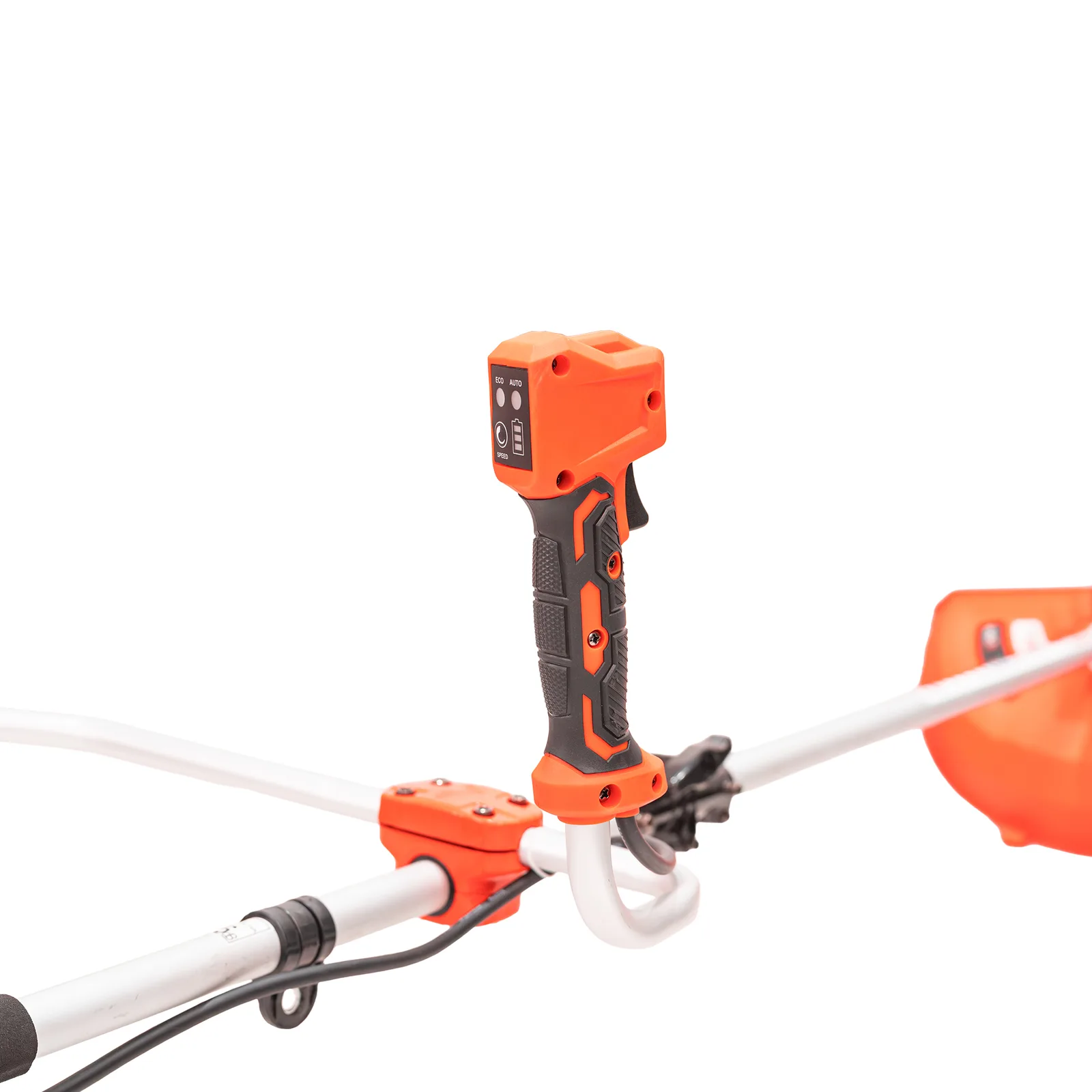 Motocoasa de umar pe acumulator RURIS VoltX 4264e, 60V, diametru taiere 420mm (fir) / 350mm (cutit), include acumulator Alfa Up 6400e si incarcator 64e