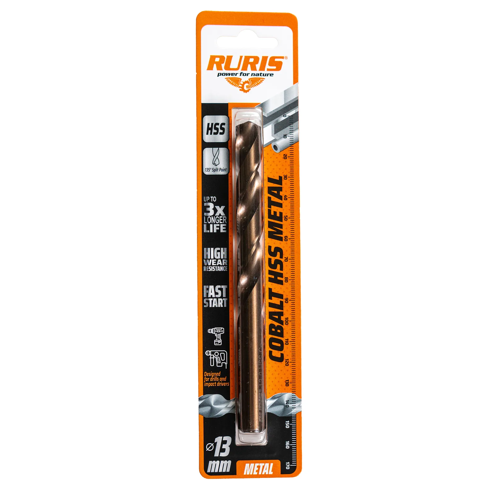 Burghiu RURIS cobalt hss metal 13 mm