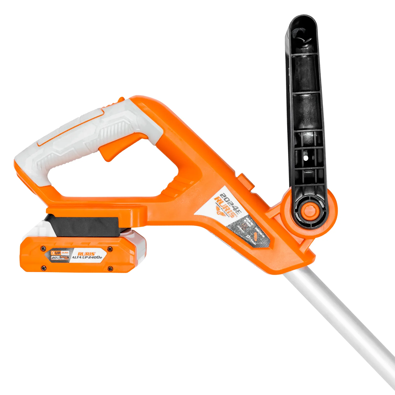 Trimmer pe acumulator RURIS 2024e, 20V, 4Ah, diametru taiere 300mm, diametru fir 1.6mm, fara acumulator si incarcator in setul de livrare
