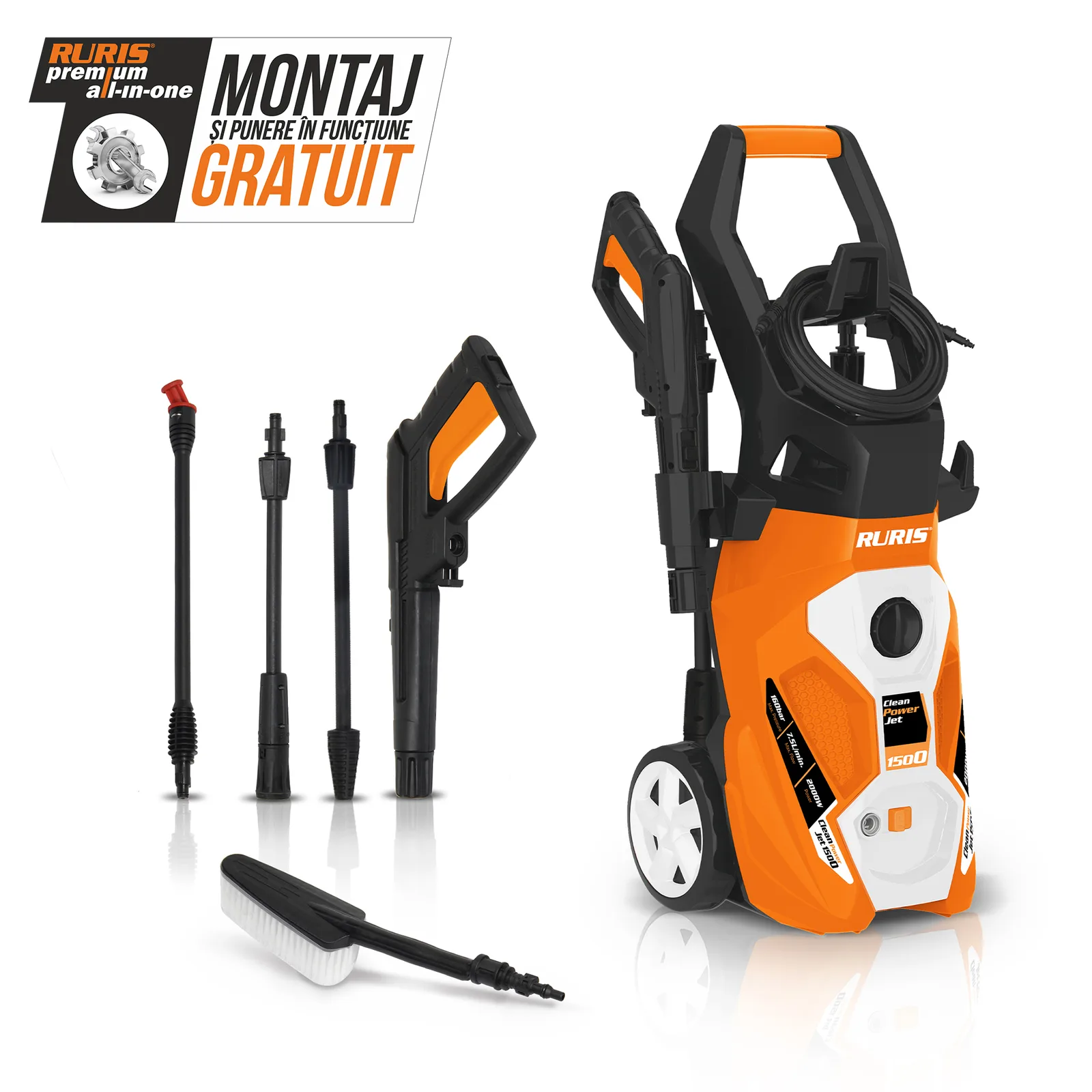 Spalator cu presiune RURIS cleanpowerjet1500