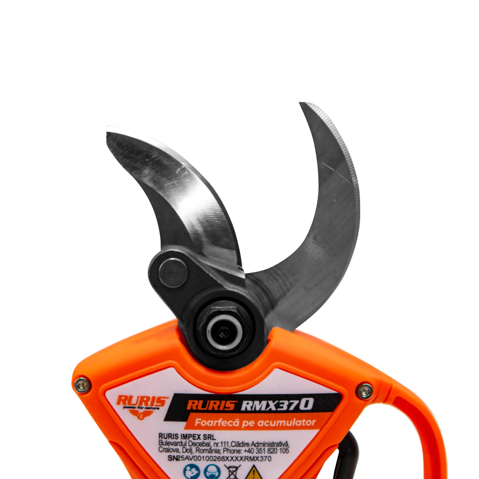 Foarfeca pe acumulator RURIS RMX370, 20V/4Ah, 1 acumulator inclus