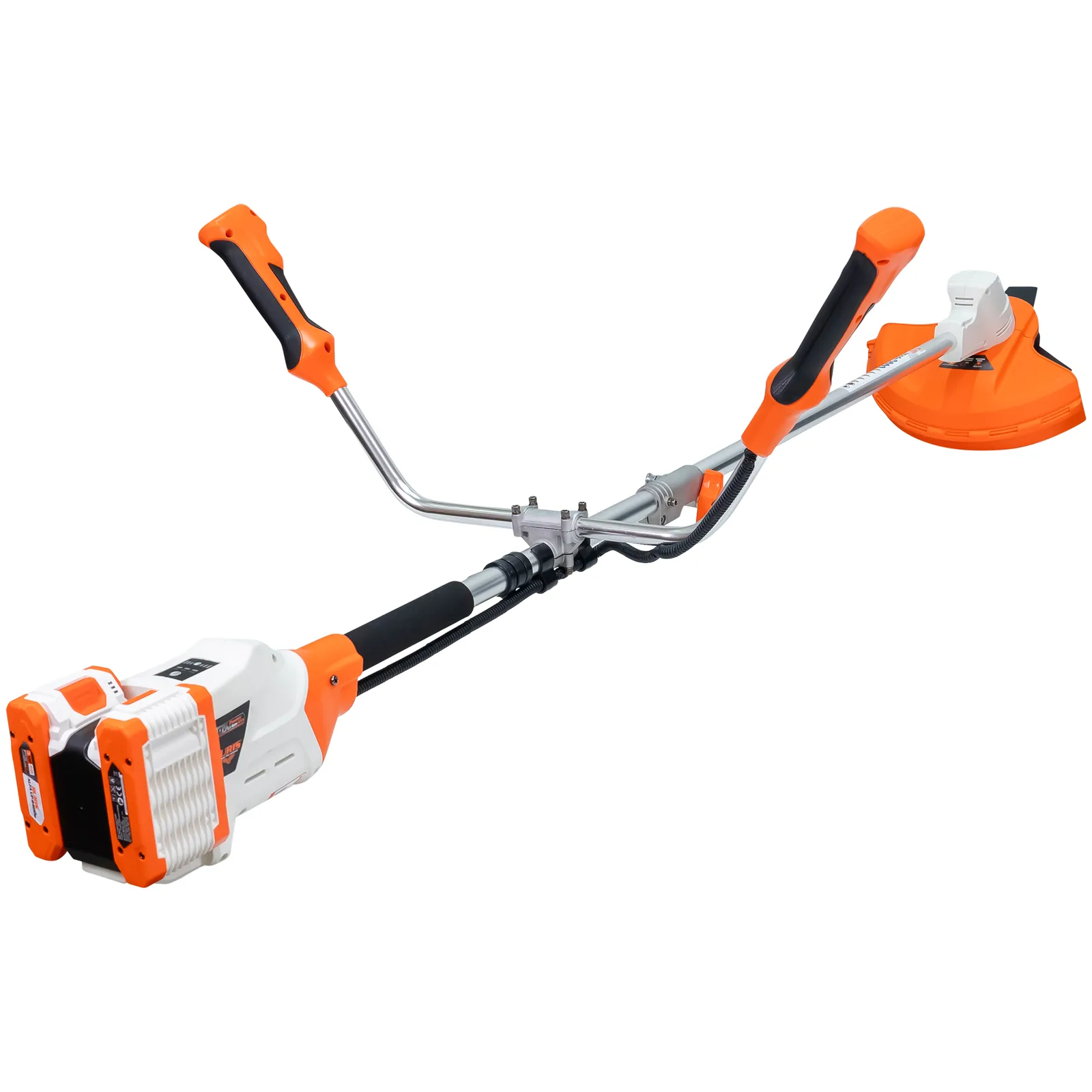 Motocoasa de umar pe acumulator RURIS 3044e Power Alfa Up, 2x20V, diametru taiere 300mm (fir) / 255mm (cutit), include 2 acumulatori 2400e X-Charge