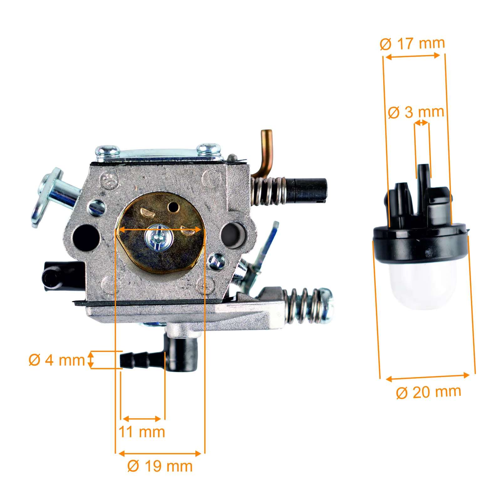 Carburator motoferastrau cu pompita – 4500-5200