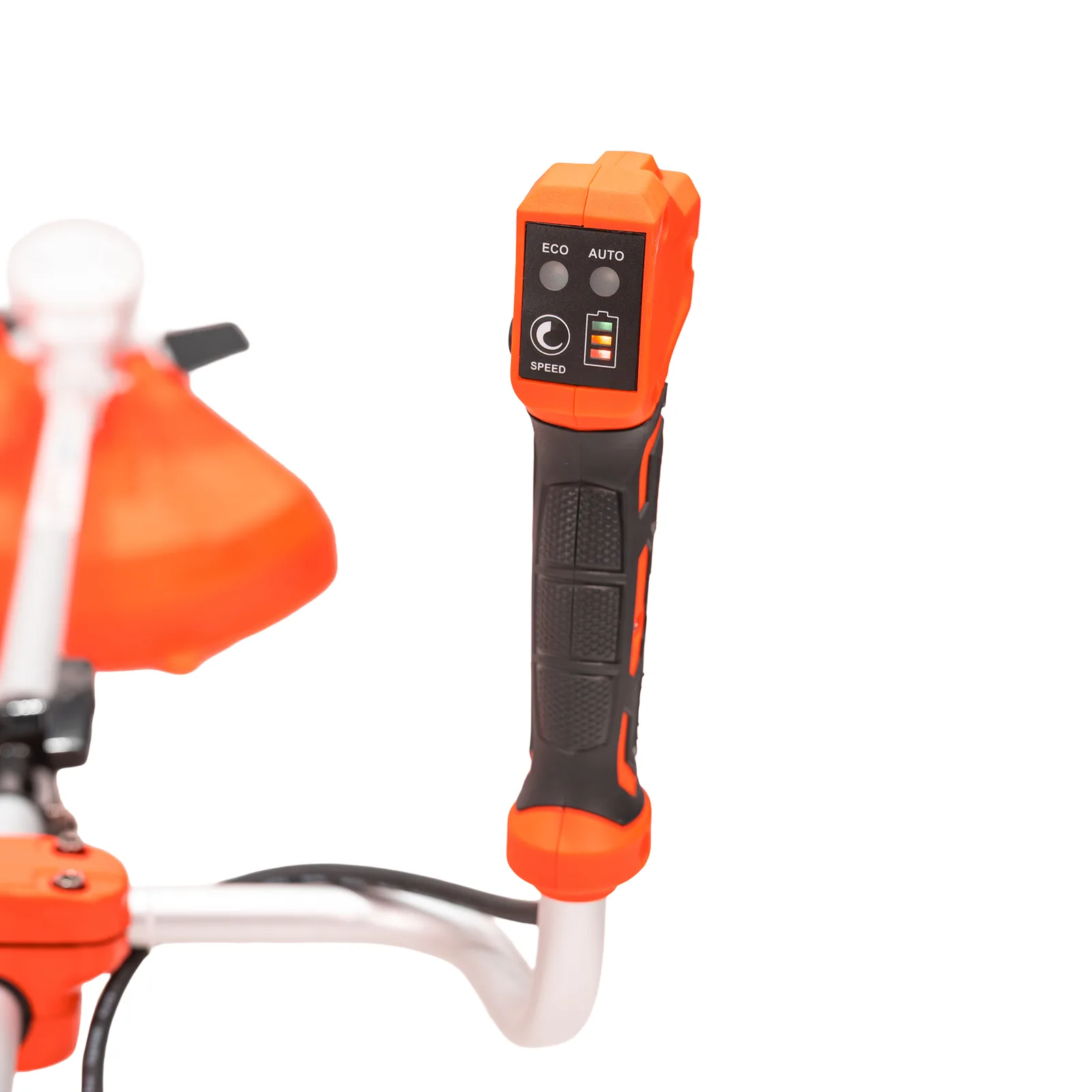 Motocoasa de umar pe acumulator RURIS VoltX 4264e, 60V, diametru taiere 420mm (fir) / 350mm (cutit), include acumulator Alfa Up 6400e si incarcator 64e