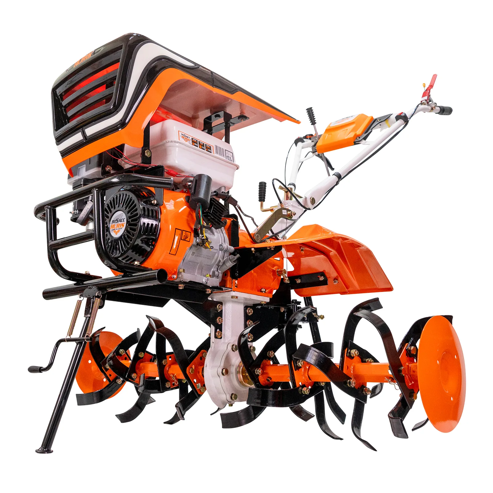 Motosapatoare RURIS 915acc + roti cauciuc 5.00-12+rarita+plug reversibil rev2+roti metalice 500