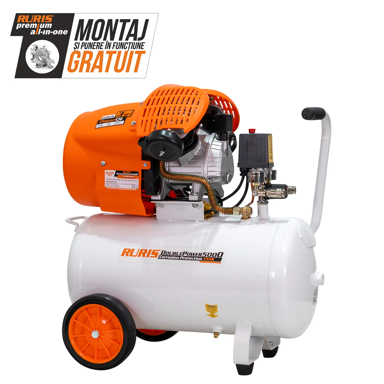 Compresor RURIS double power 5000