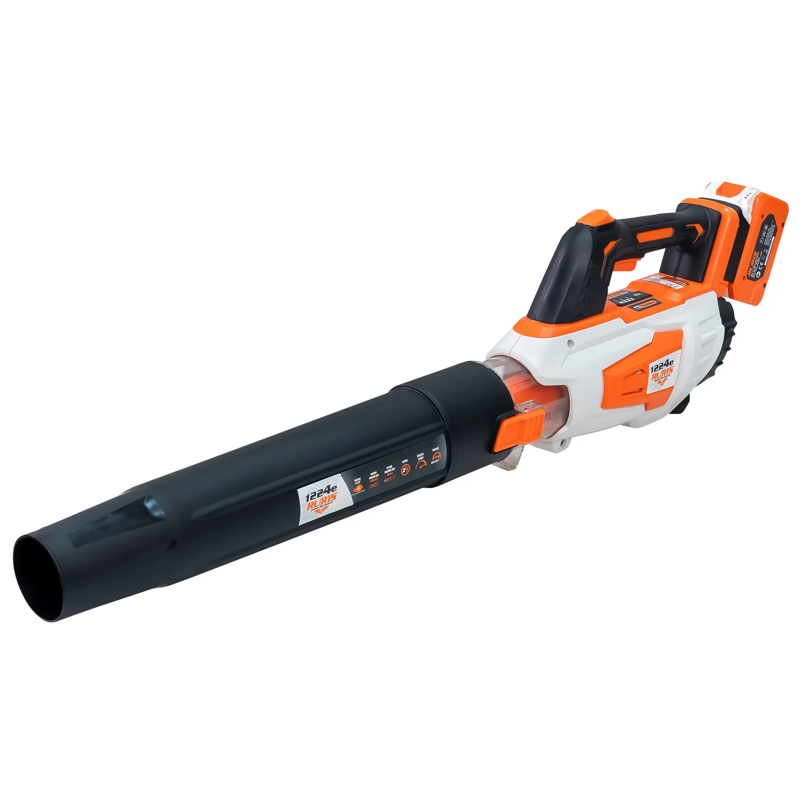 Suflanta pentru frunze pe acumulator RURIS 1224e, 20 V, 4 Ah, viteza aer 40 m/s, volum aer 570 mc/h, fara acumulator si incarcator in setul de livrare