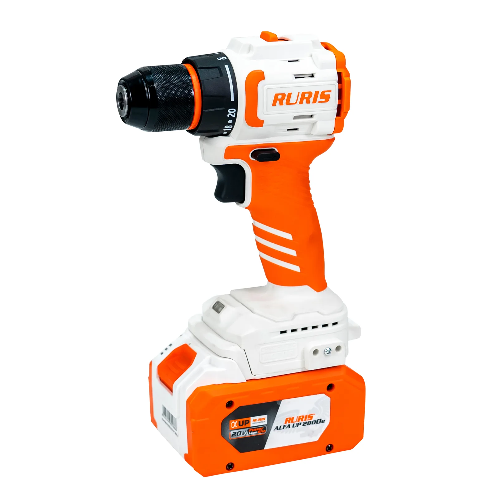 Masina de gaurit/insurubat pe acumulator RURIS RMX1240, mandrina 0-10mm, fara acumulator in setul de livrare