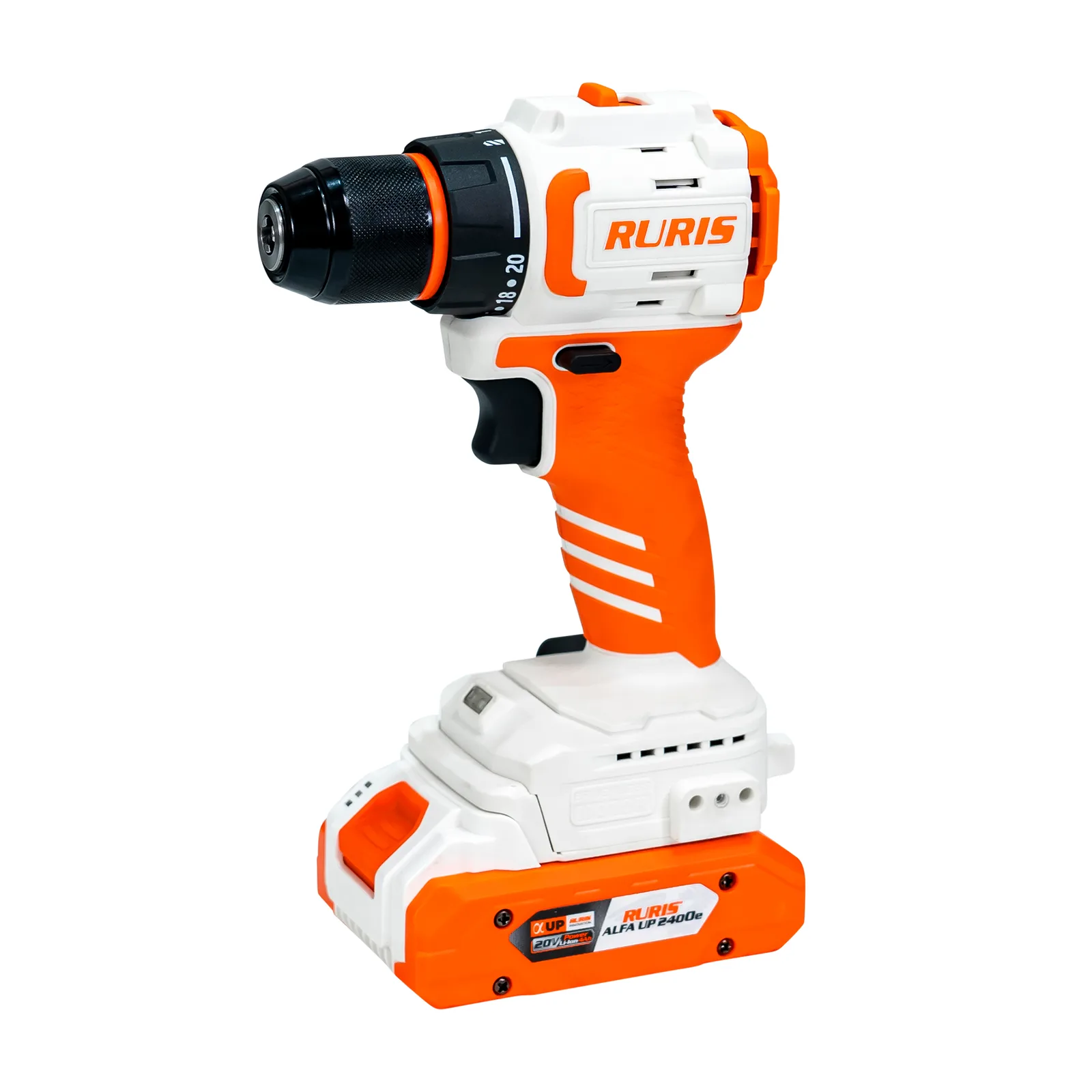 Masina de gaurit/insurubat pe acumulator RURIS RMX1240, mandrina 0-10mm, fara acumulator in setul de livrare