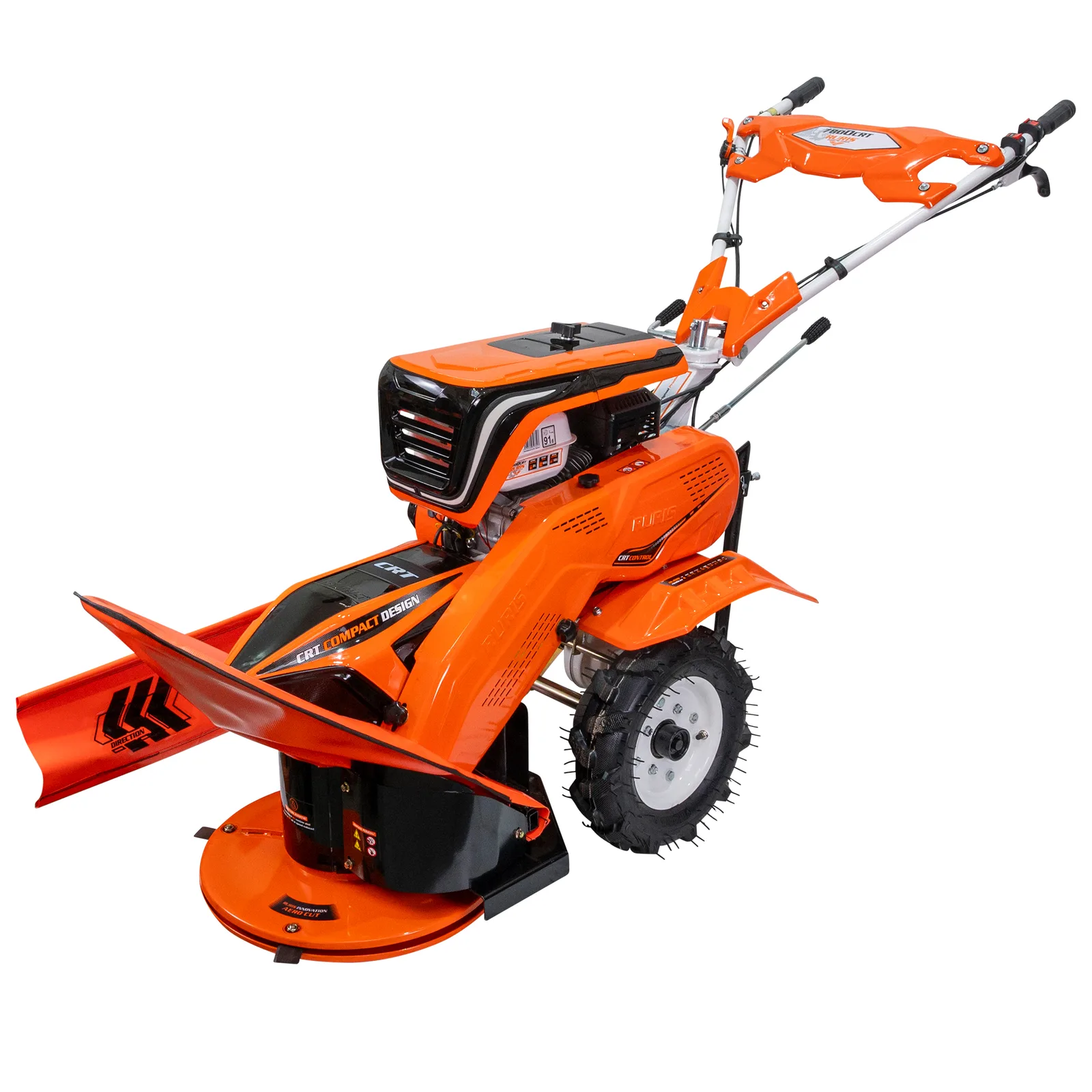 Utilaj multifunctional RURIS 7800crt + roti cauciuc 4.00-8+sistem de cosit 7800crt