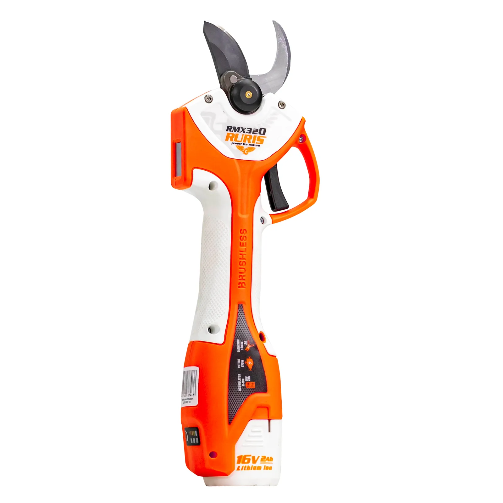 Foarfeca pe acumulator RURIS RMX320, 16V, 2 acumulatori inclusi, display digital