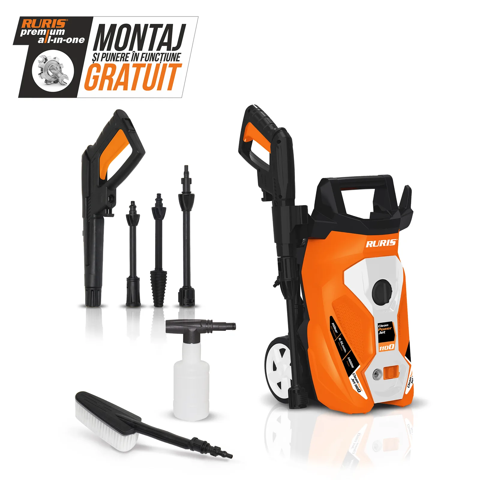 Spalator cu presiune RURIS cleanpowerjet1100
