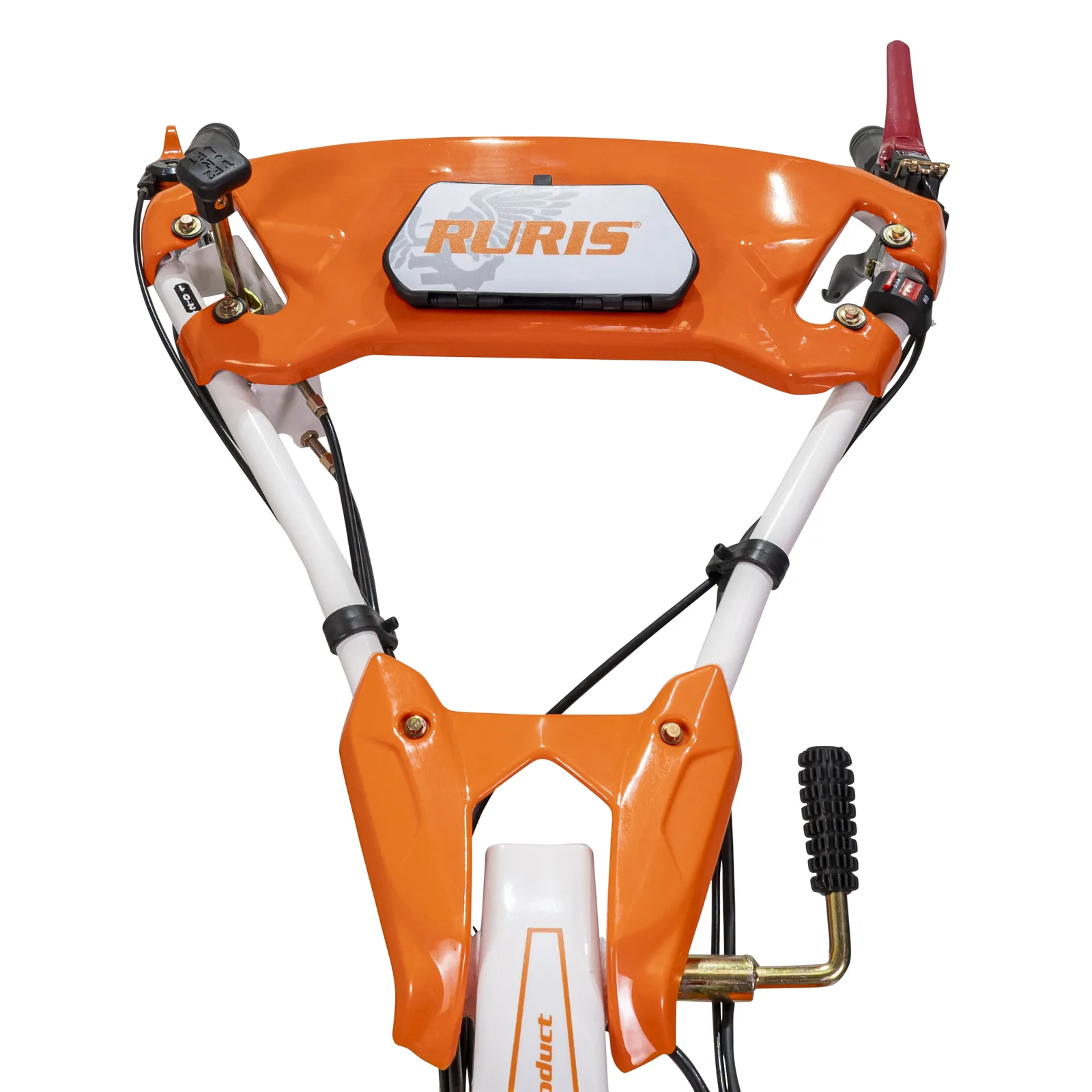 Motosapatoare RURIS 732acc + roti cauciuc 5.00-8+rarita+plug+adaptor+dispozitiv scos cartofi+roti metalice 400 fara manicot+cultivator