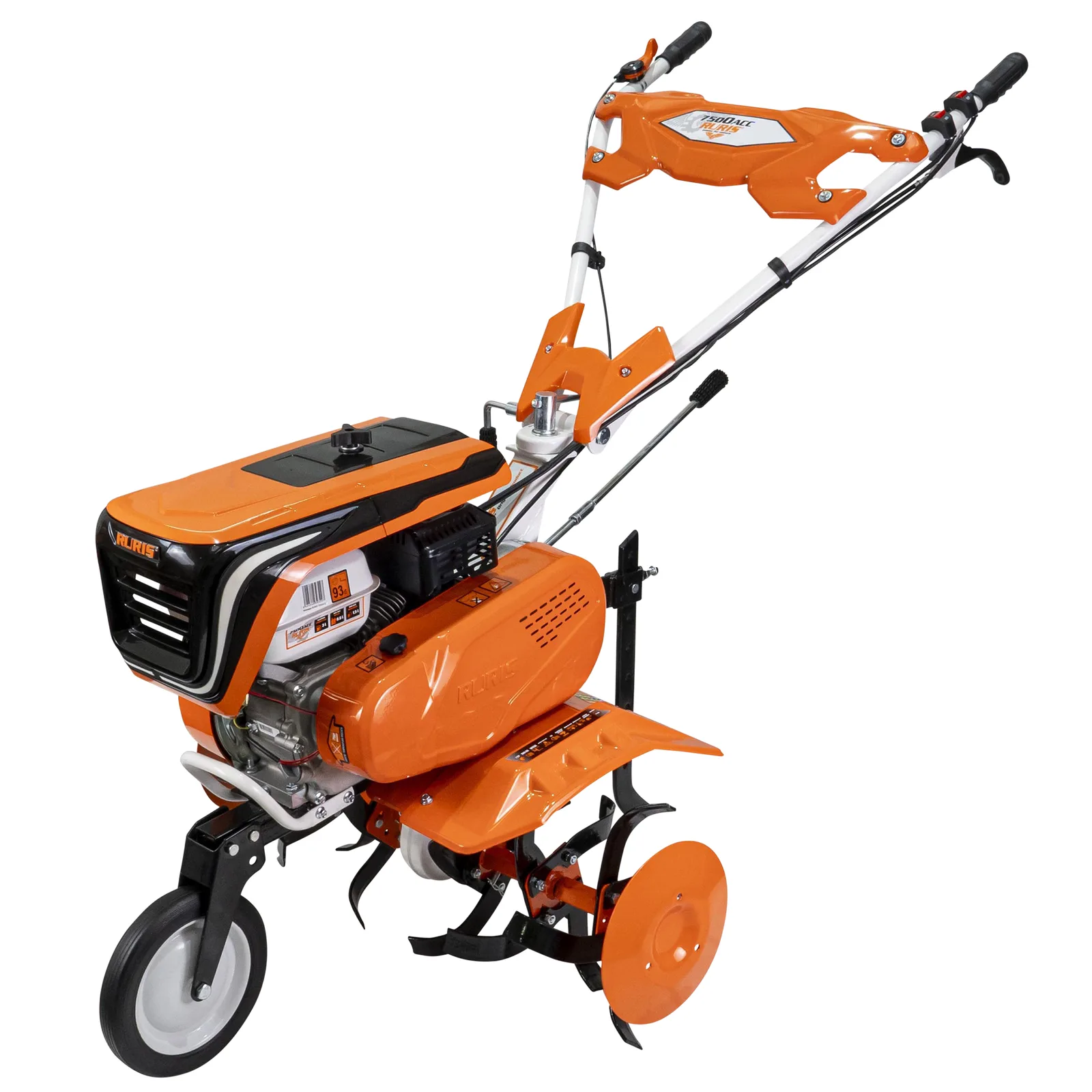 Motosapa RURIS 7500acc4 + roti cauciuc 4.00-8+plug+adaptor+roti metalice 350 fara manicot
