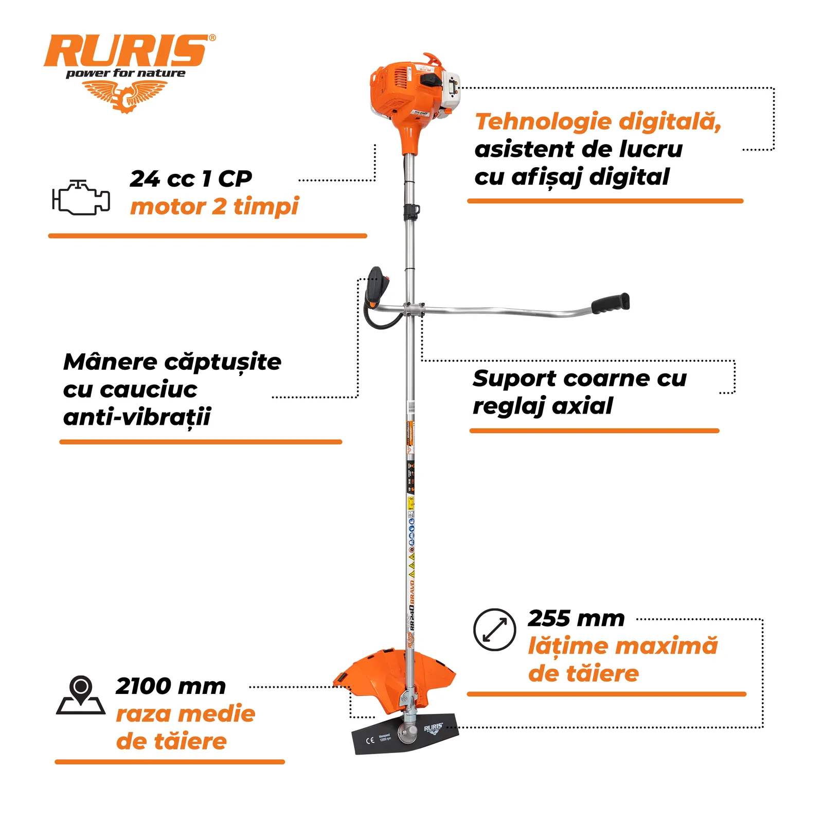 Motocoasa RURIS rr240bravo