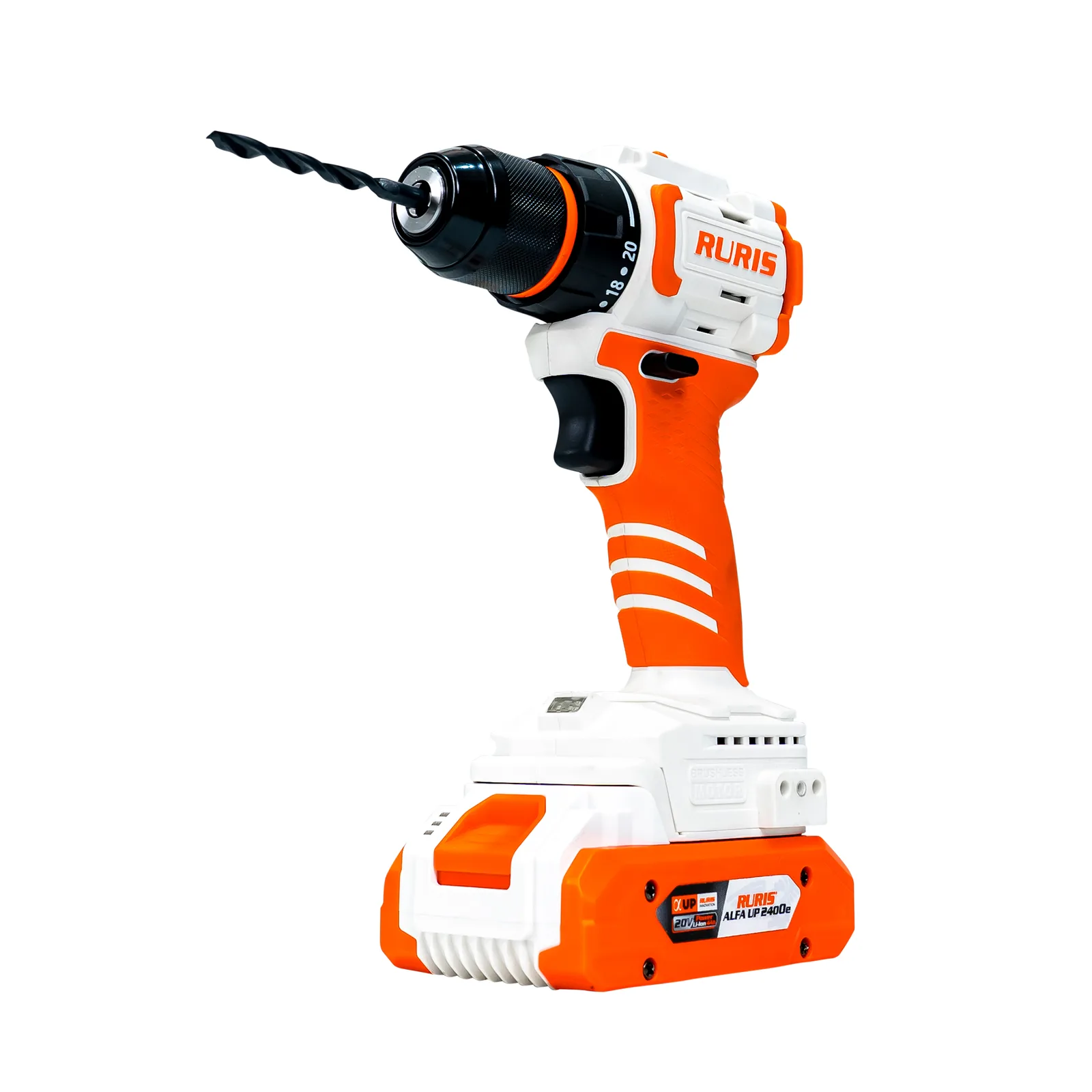 Masina de gaurit/insurubat pe acumulator RURIS RMX1240, mandrina 0-10mm, fara acumulator in setul de livrare