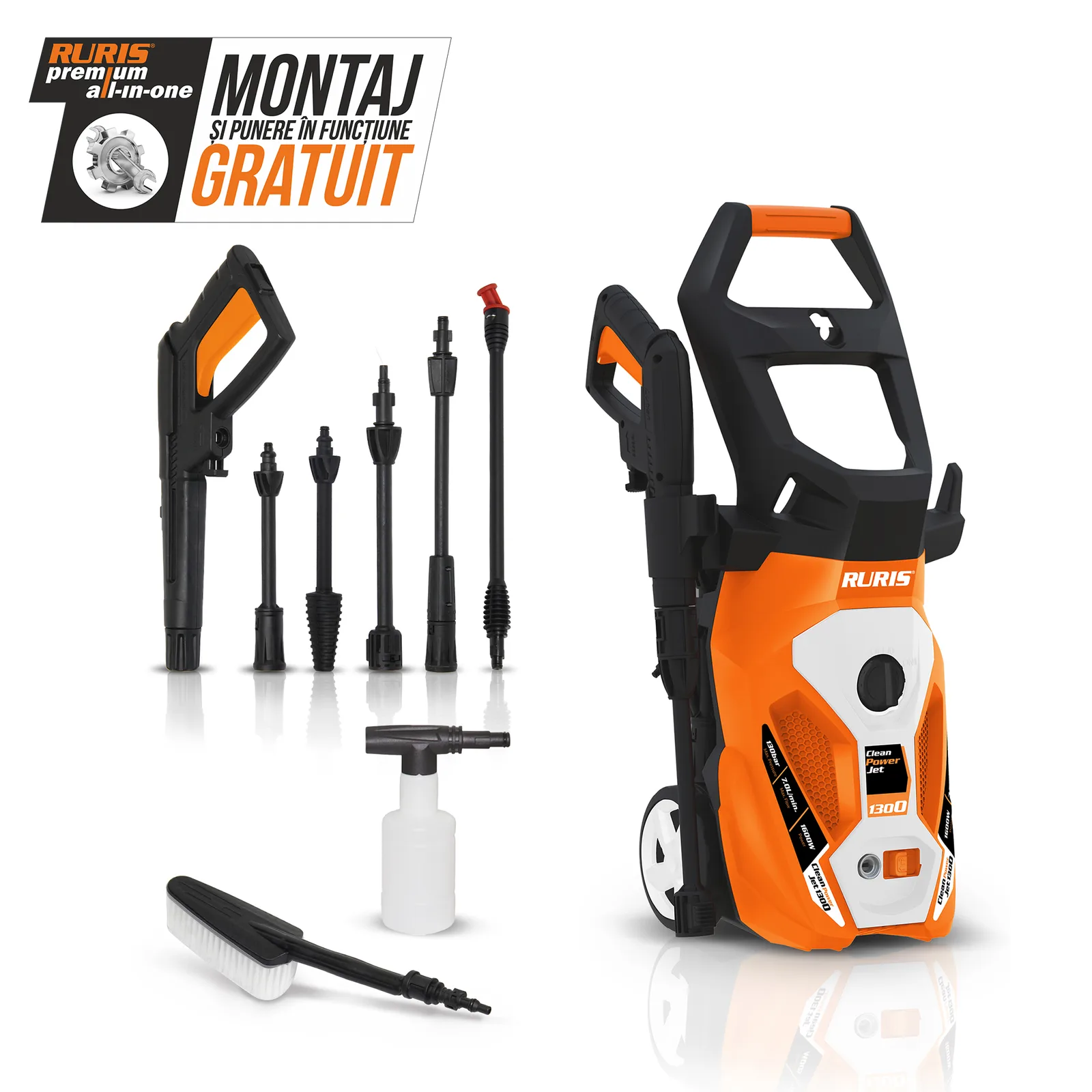 Spalator cu presiune RURIS cleanpowerjet1300