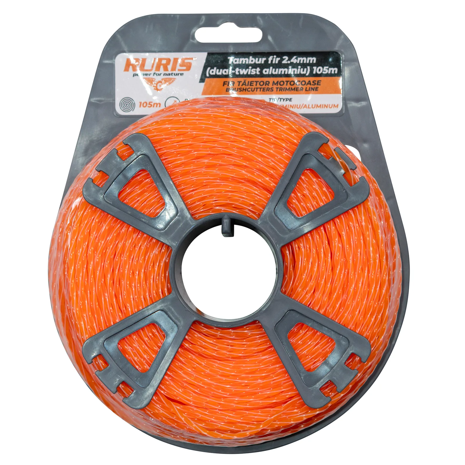 Tambur fir 2.4mm {Dual-Twist aluminiu} 105m