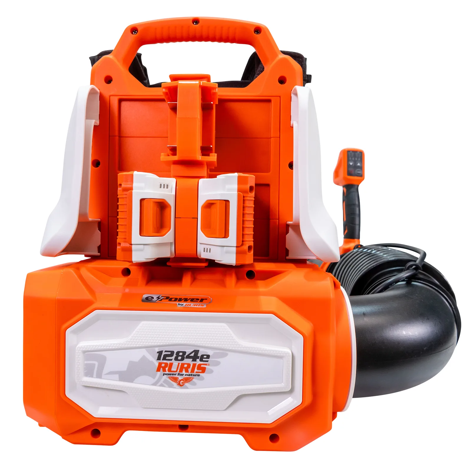 Suflanta pe acumulator RURIS 1284e Power Alfa Up, 20 V, viteza aer 70 m/s, volum aer 1100 mc/h, include 2 acumulatori 2400e X-Charge si incarcator dublu