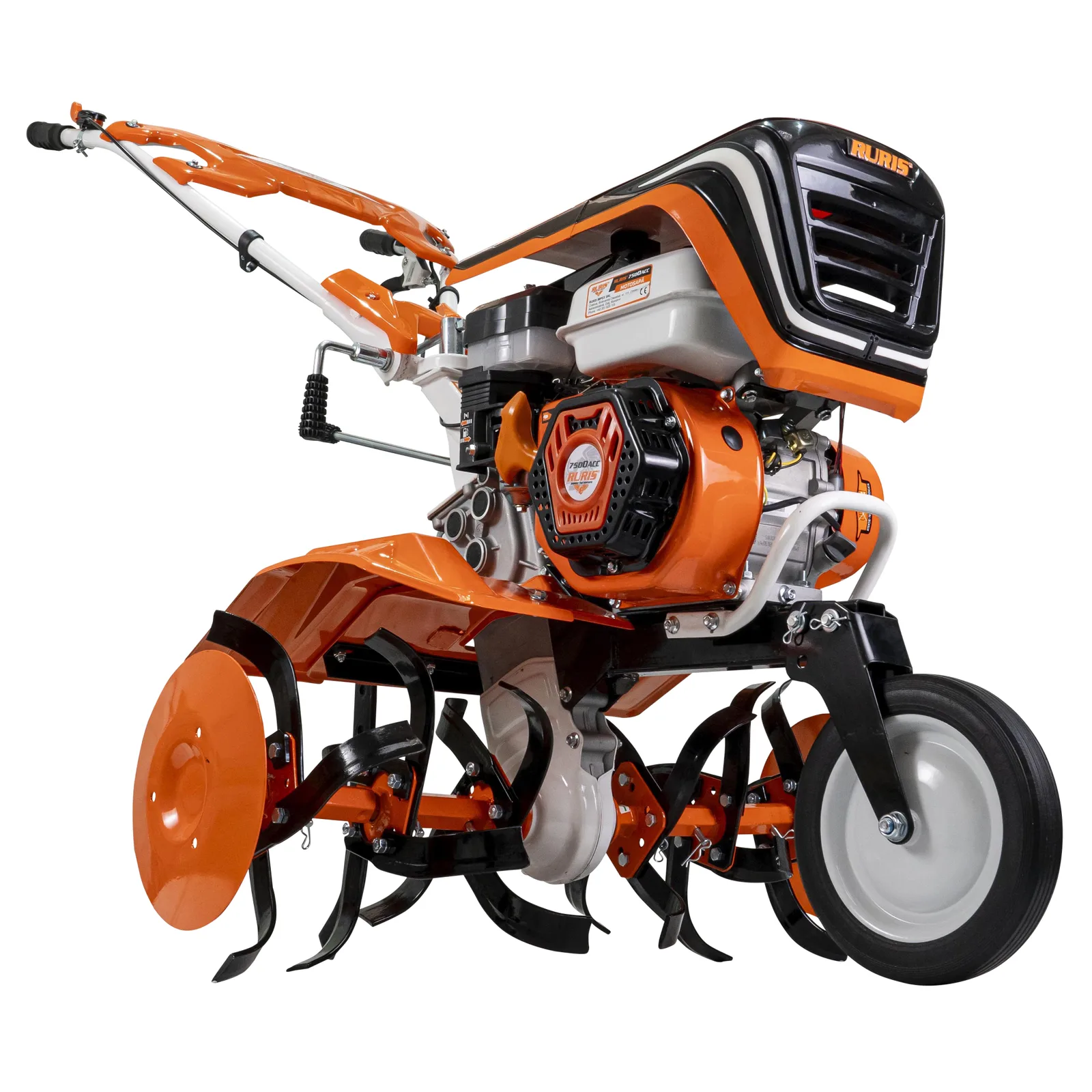 Motosapa RURIS 7500acc1 + roti cauciuc 4.00-8+rarita+roti metalice 350 fara manicot