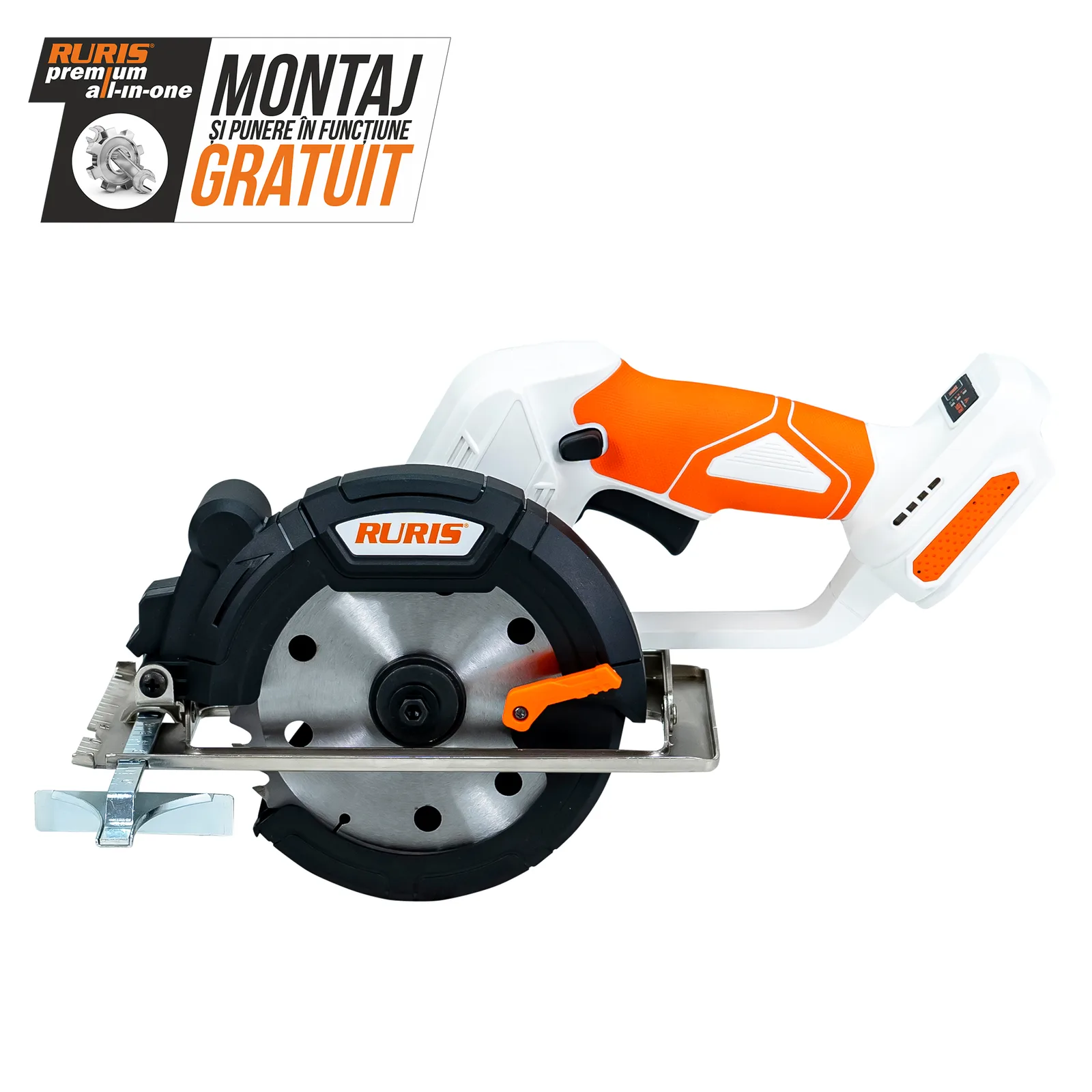 Ferastrau circular pe acumulator RURIS RMX3140, disc 140mm, fara acumulator in setul de livrare