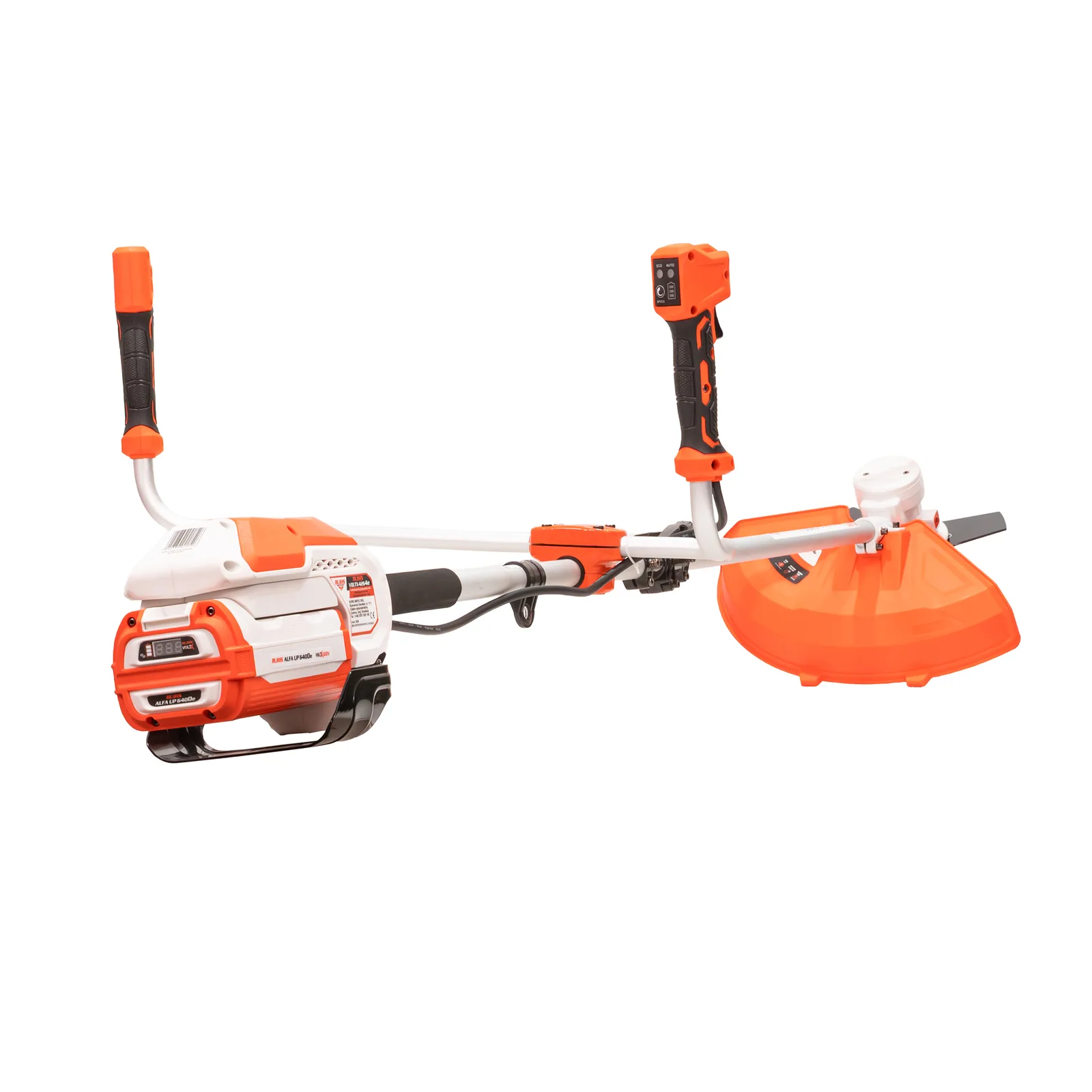 Motocoasa de umar pe acumulator RURIS VoltX 4264e, 60V, diametru taiere 420mm (fir) / 350mm (cutit), fara acumulator si incarcator in setul de livrare