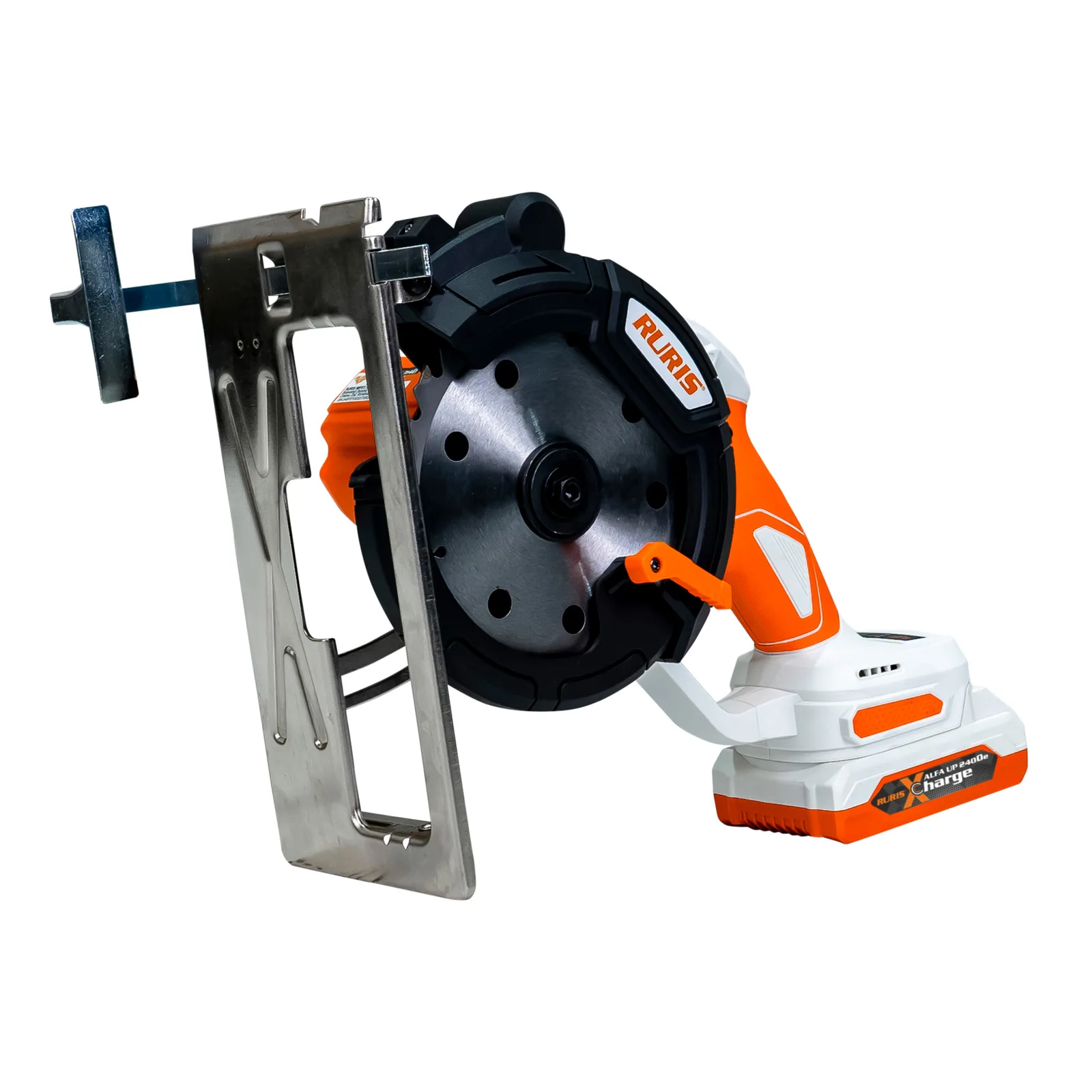 Ferastrau circular pe acumulator RURIS RMX3140 Power Alfa Up, disc 140mm, include acumulator 2400e X-Charge