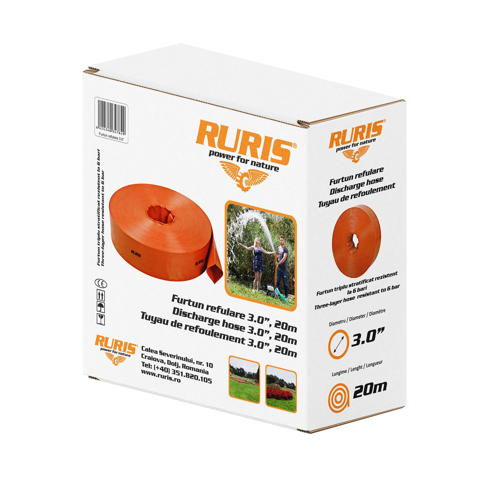 Furtun refulare 3.0″ 20m