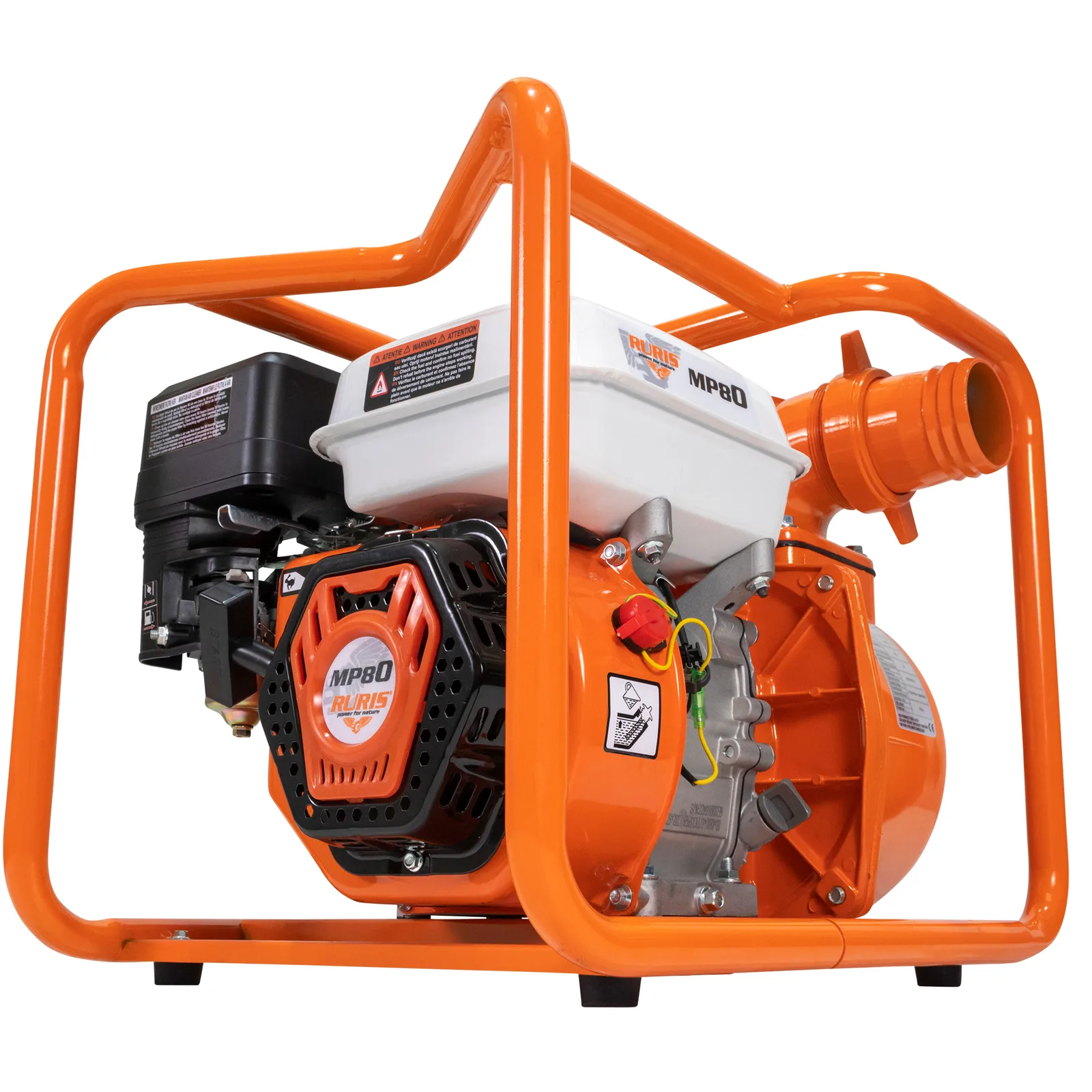 Motopompa RURIS mp 80 + furtun refulare 3.0″ 20m