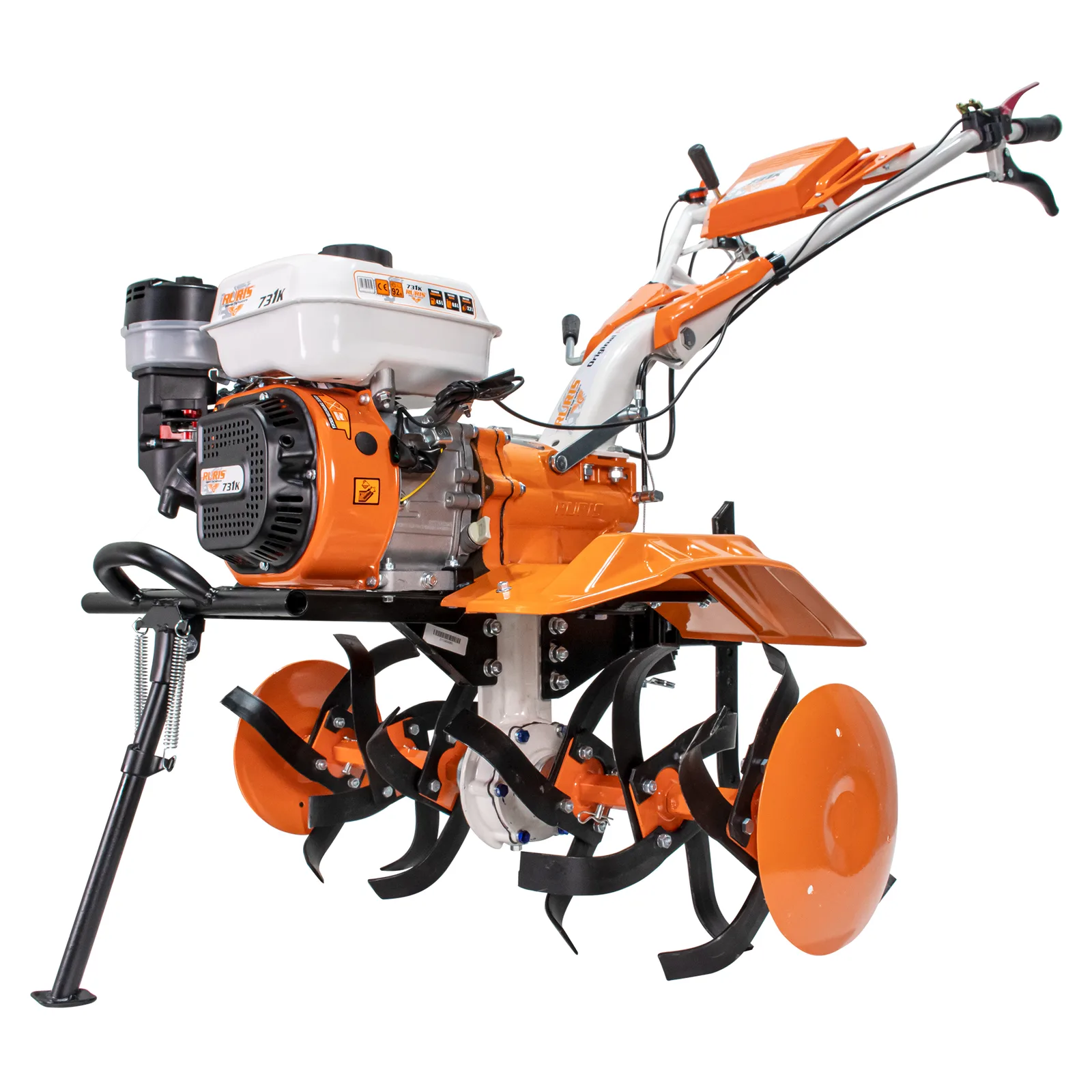 Motosapatoare RURIS 731k + roti cauciuc 5.00-8+rarita ajustabila+roti metalice 350 fara manicot