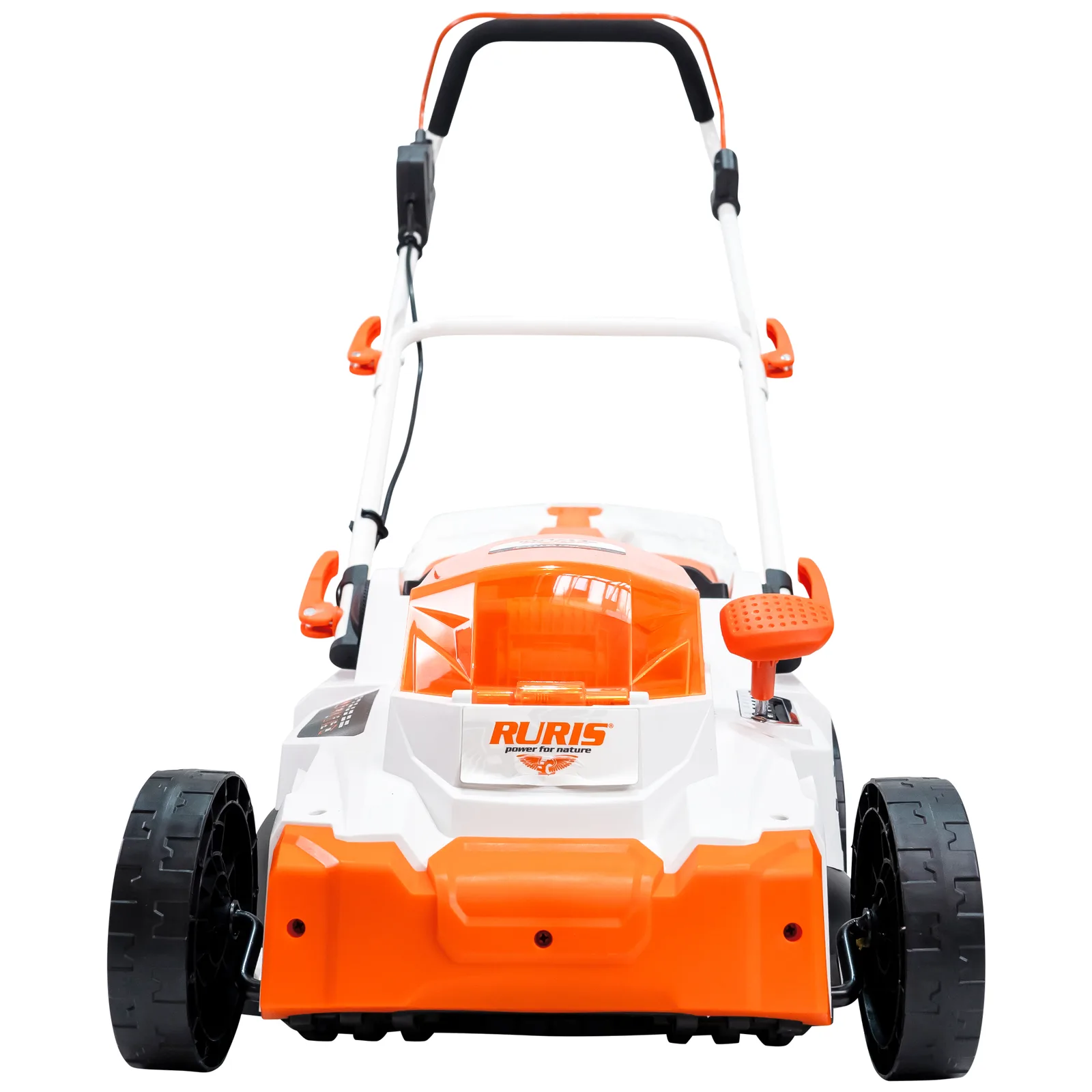 Masina de tuns gazon pe acumulator RURIS RXi3744e, 2x20V, latime de taiere 370mm, 3 functii (colectare/aruncare/mulching), fara acumulatori si incarcator in setul de livrare