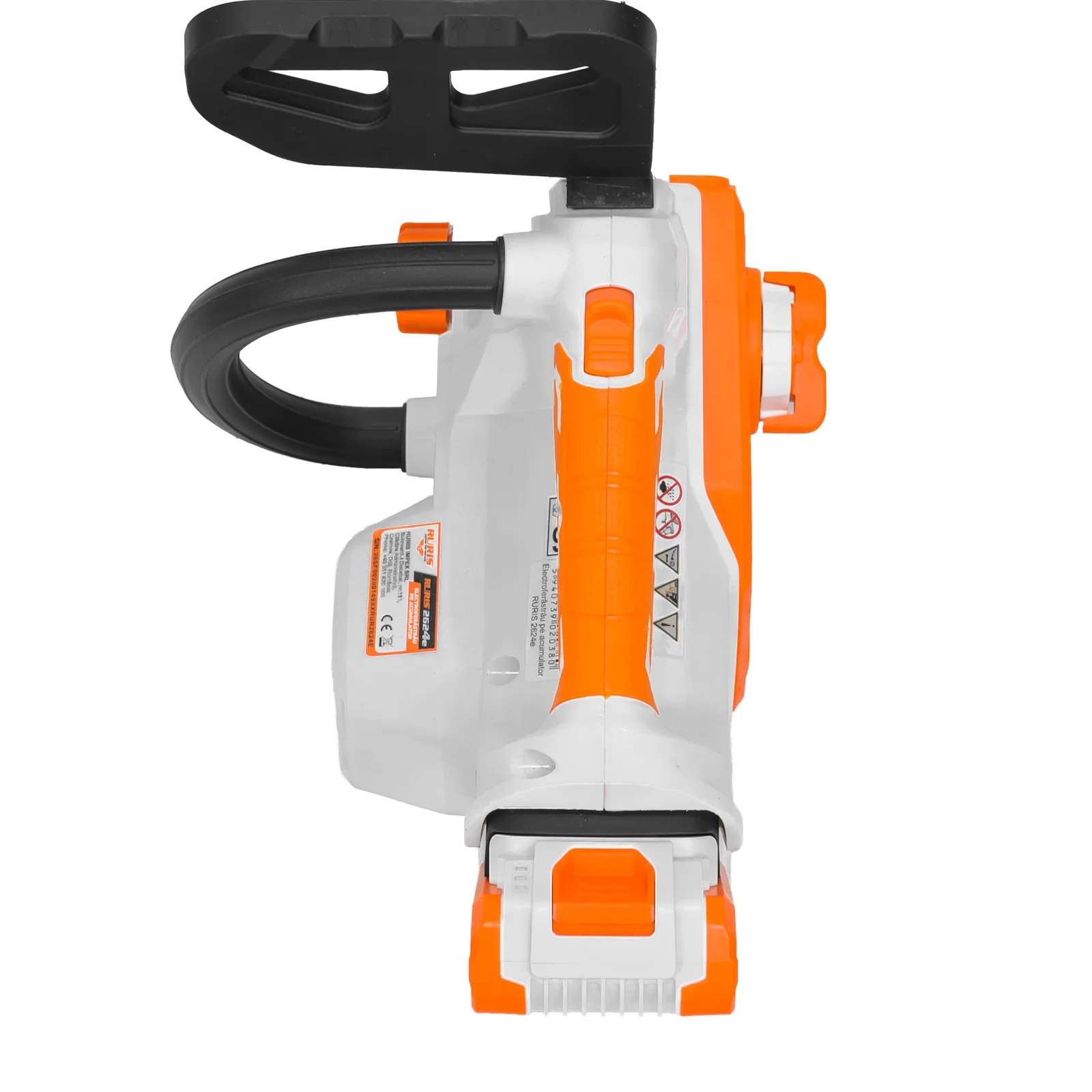 Electroferastrau pe acumulator RURIS 2624e, 20V, sina 300mm, lant 3/8” 1.1, viteza lant 7 m/s, include acumulator 2400e X-Charge