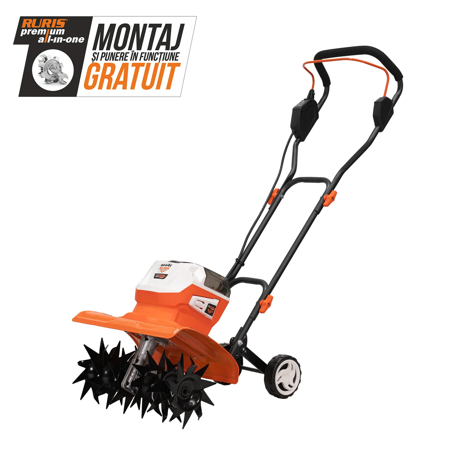 Motosapa pe acumulator RURIS 4044e, 2x20V, latime lucru 300mm, adancime lucru 200mm, fara acumulatori si incarcator in setul de livrare