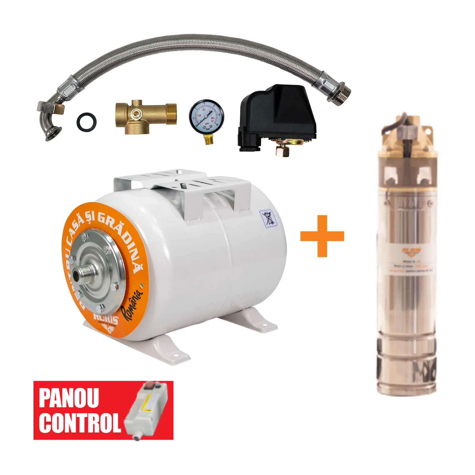 Kit pompa + hidrofor dunarea 24