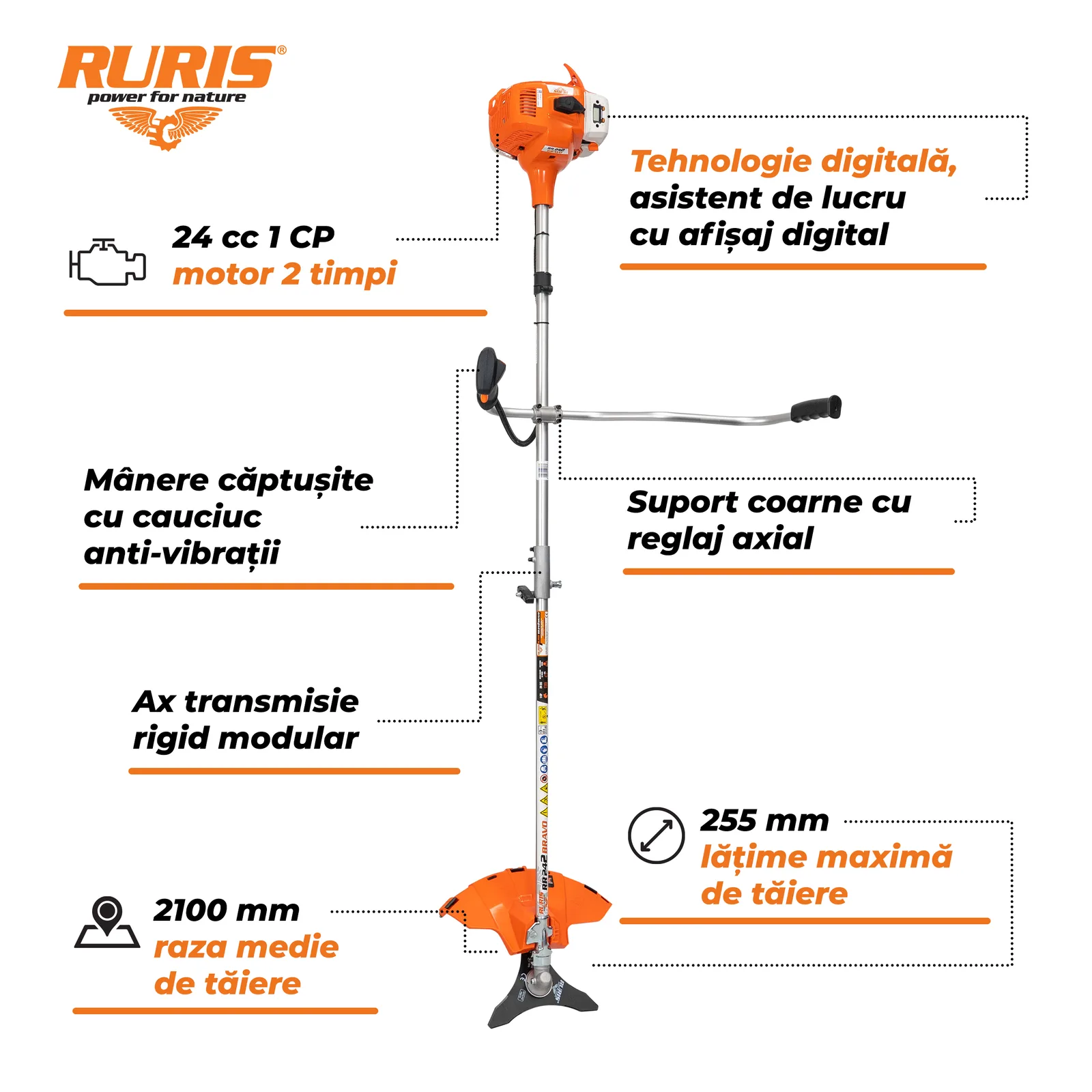 Motocoasa RURIS rr242bravo