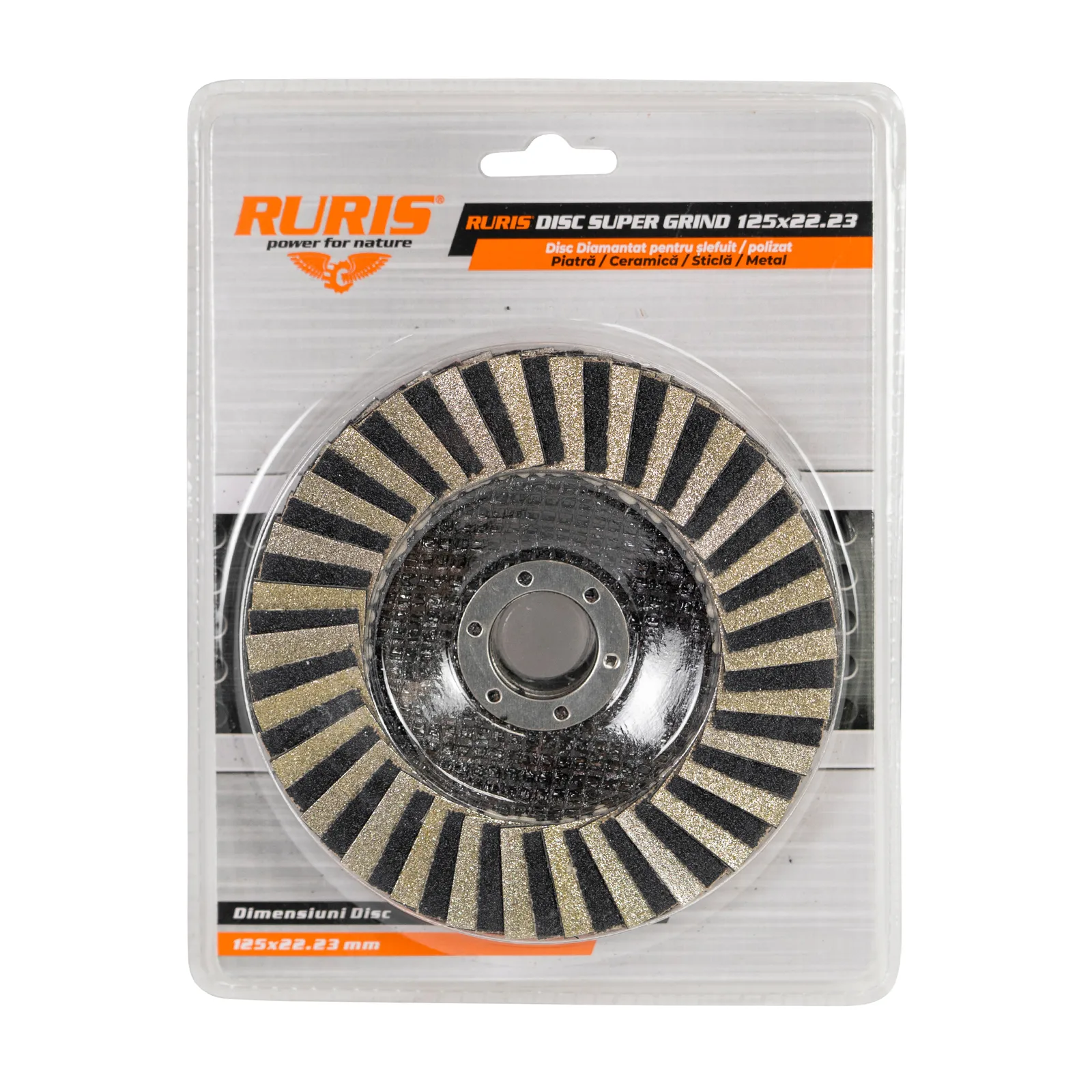 Set disc diamantat pentru slefuire RURIS super grind 125×22.23