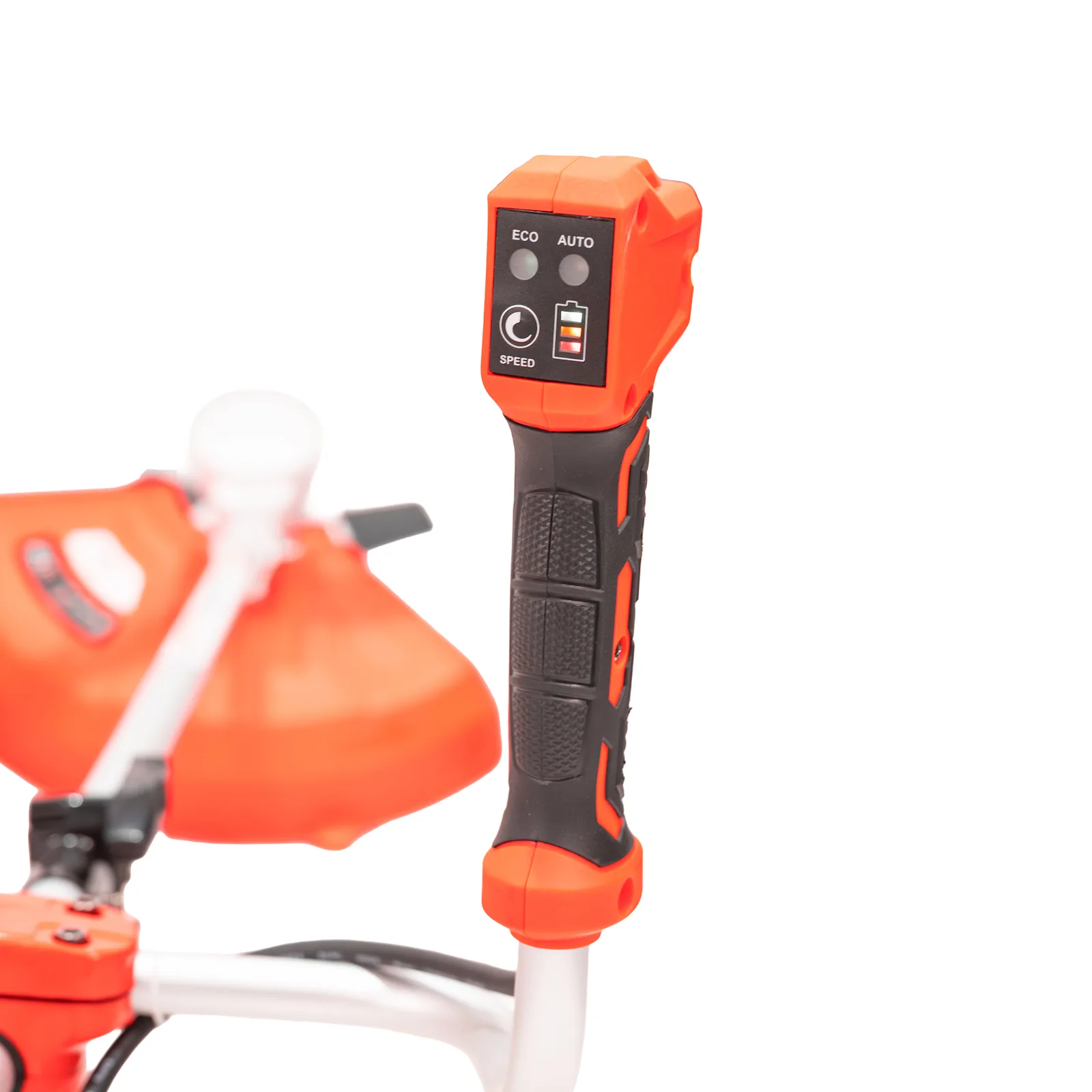 Motocoasa de umar pe acumulator RURIS VoltX 4264e, 60V, diametru taiere 420mm (fir) / 350mm (cutit), include acumulator Alfa Up 6400e si incarcator 64e