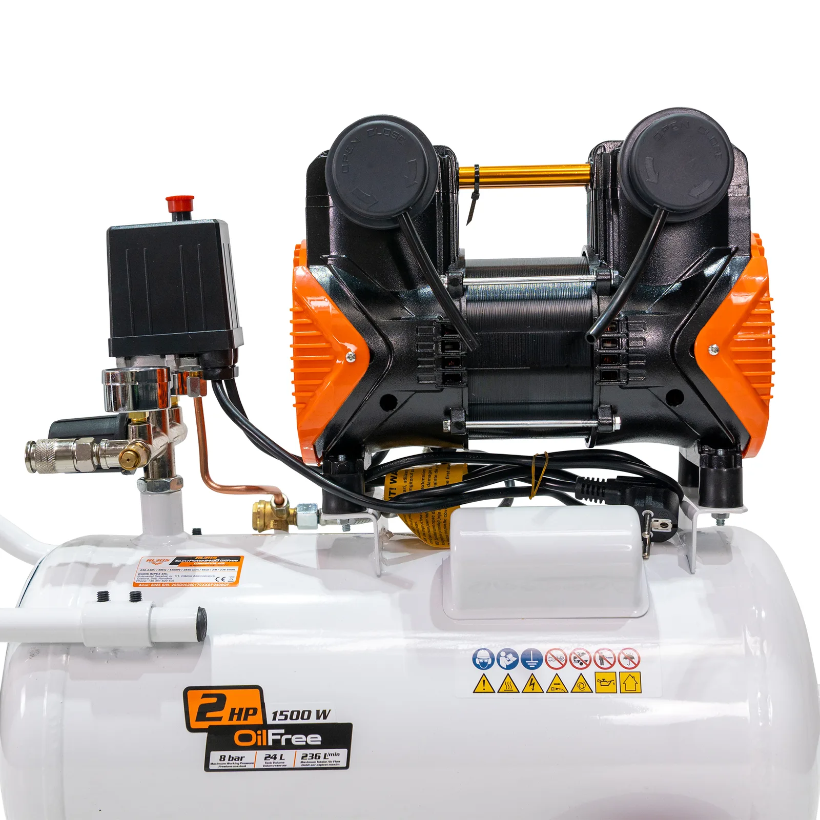 Compresor RURIS silent power 2400 oil free