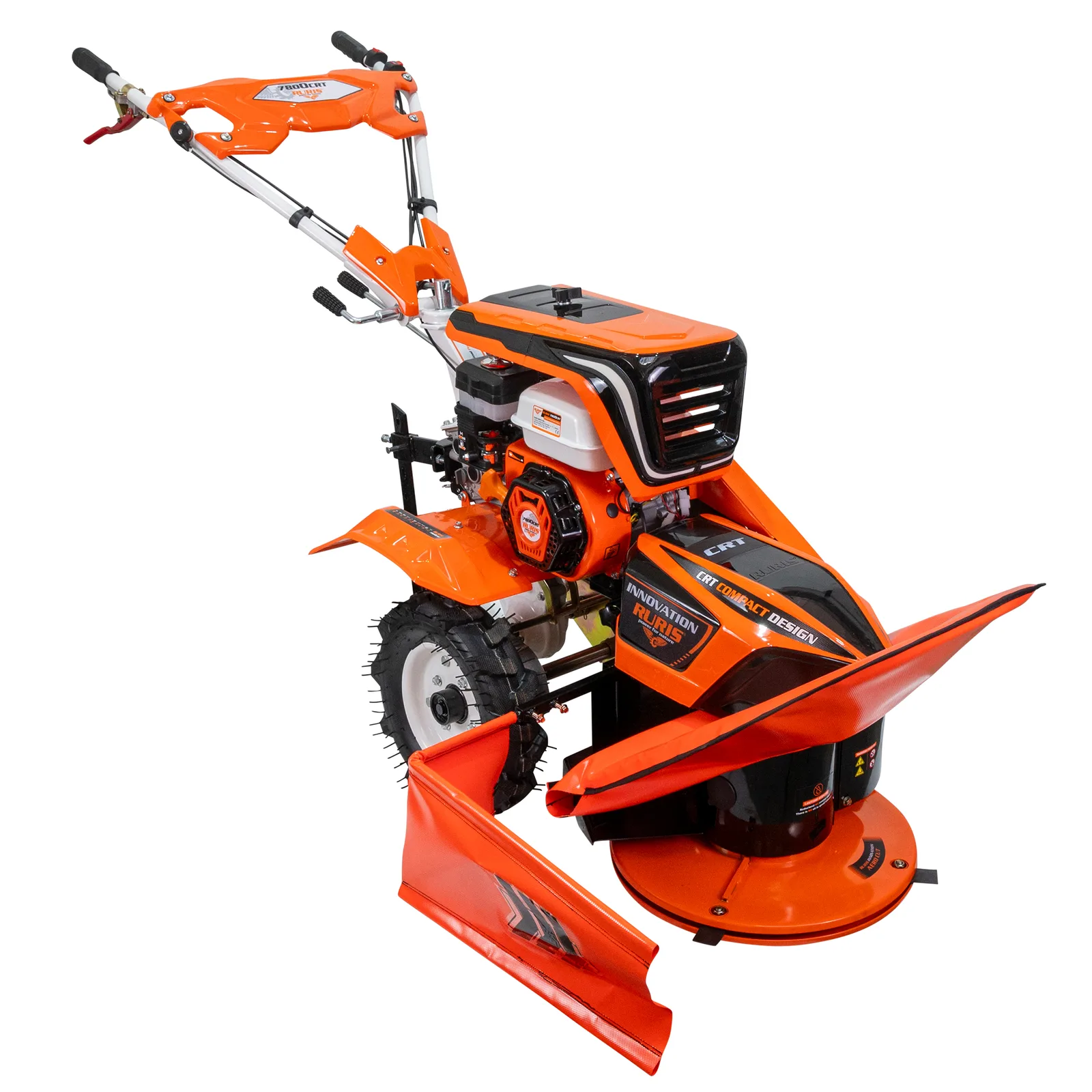 Utilaj multifunctional RURIS 7800crt + roti cauciuc 4.00-8+sistem de cosit 7800crt