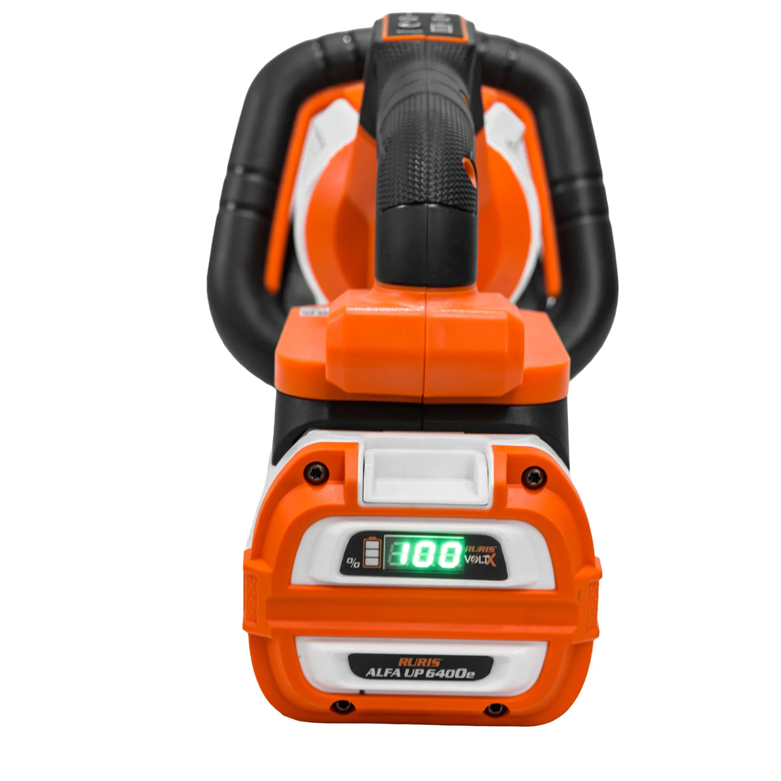 Electrofoarfeca pe acumulator RURIS VoltX 6064e, 60V, lama 650mm, maner rotativ in 5 pozitii, include acumulator Alfa Up 6400e si incarcator 64e
