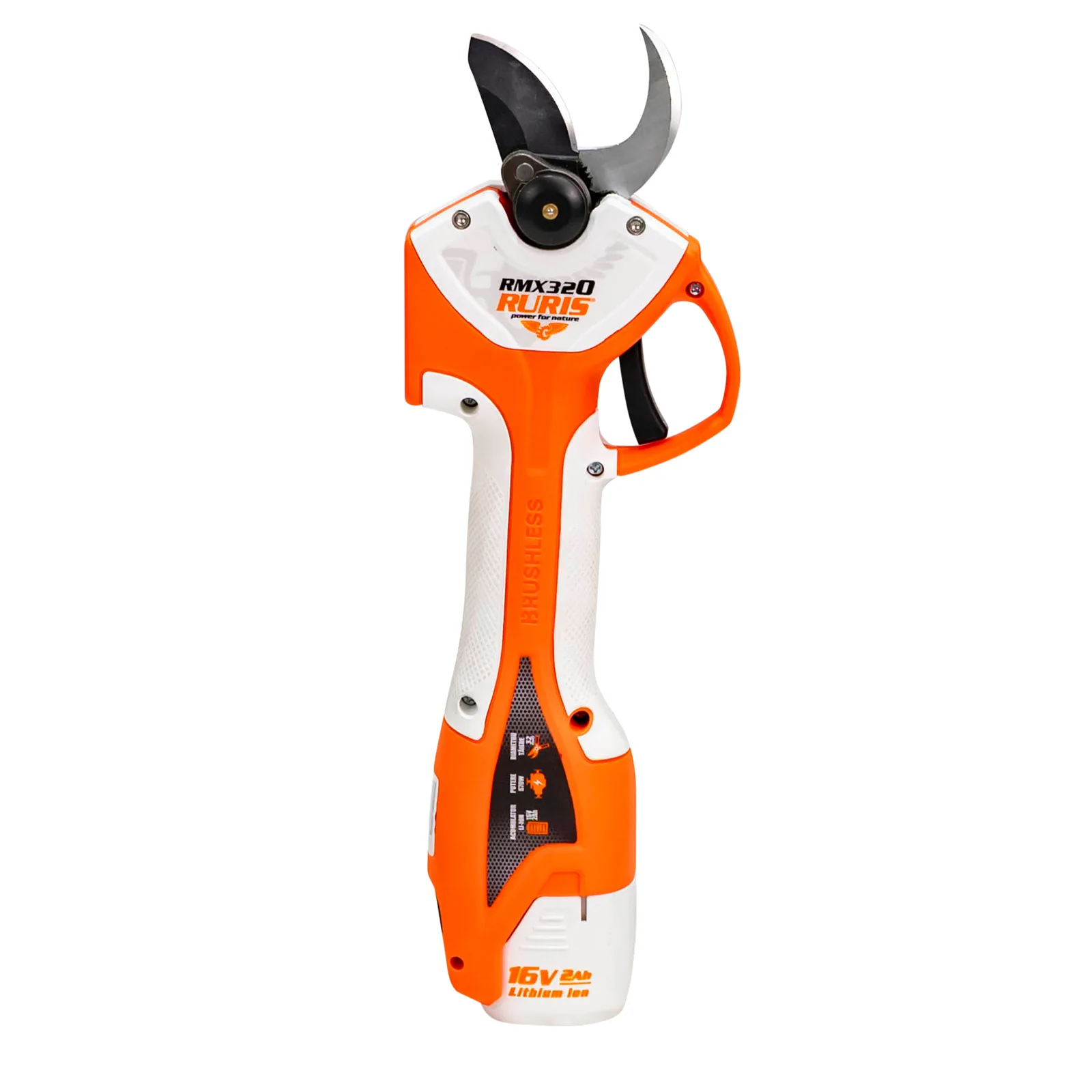 Foarfeca pe acumulator RURIS RMX320, 16V, 2 acumulatori inclusi, display digital
