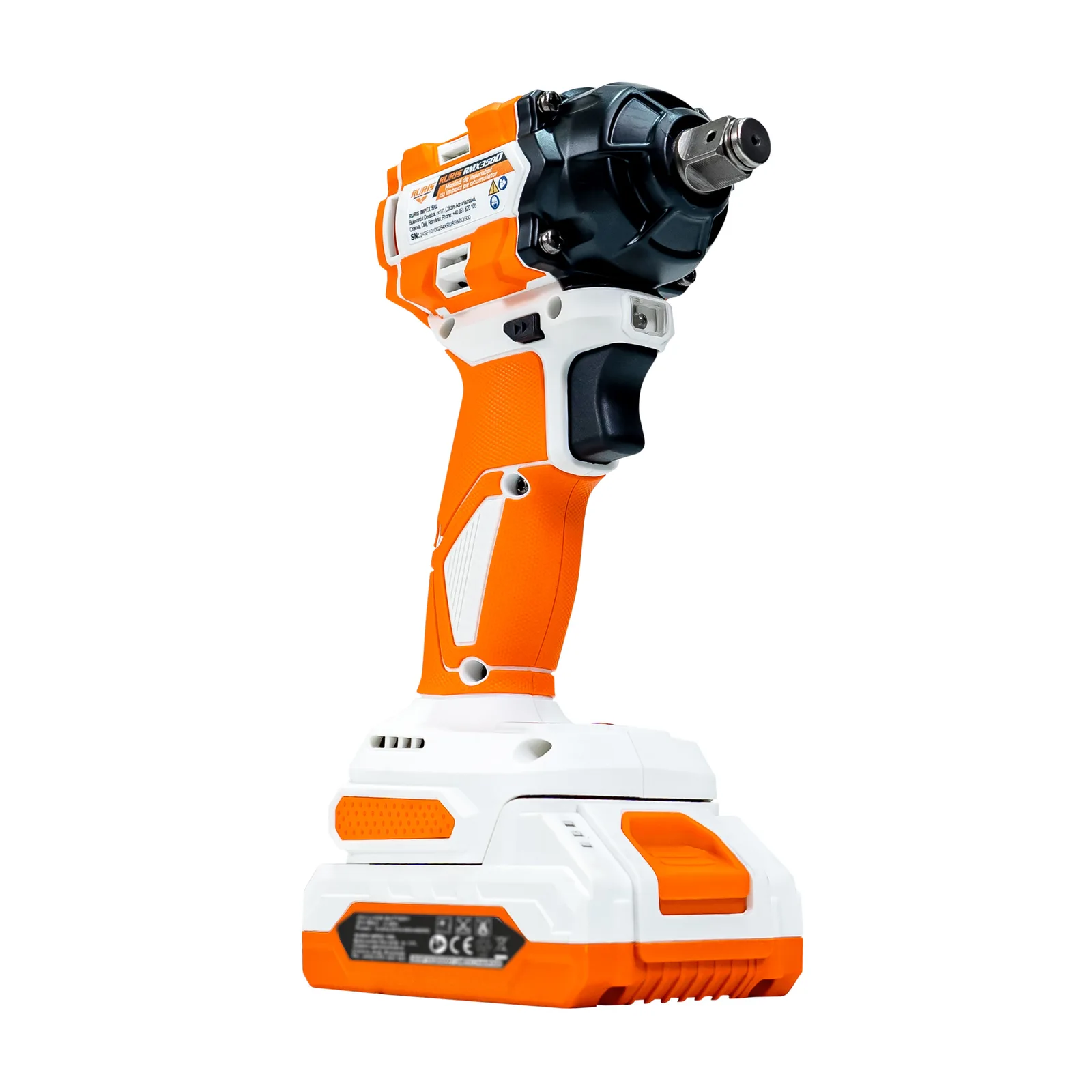 Masina de insurubat cu impact pe acumulator RURIS RMX3500 Power Alfa Up, cuplu 350Nm, include acumulator 2400e X-Charge
