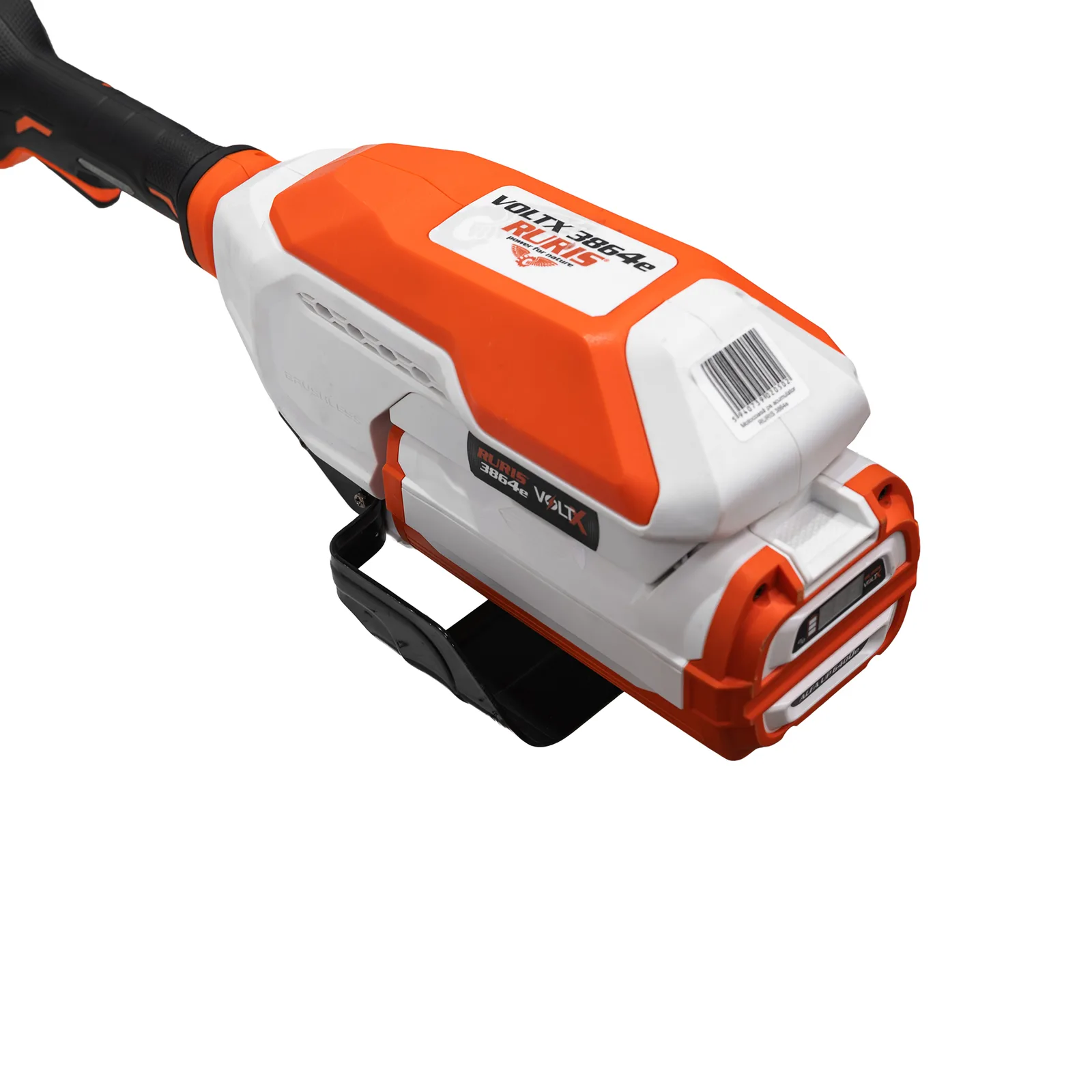 Motocoasa de umar pe acumulator RURIS VoltX 3864e, 60V, diametru taiere 420mm (fir) / 350mm (cutit), include acumulator Alfa Up 6400e si incarcator 64e