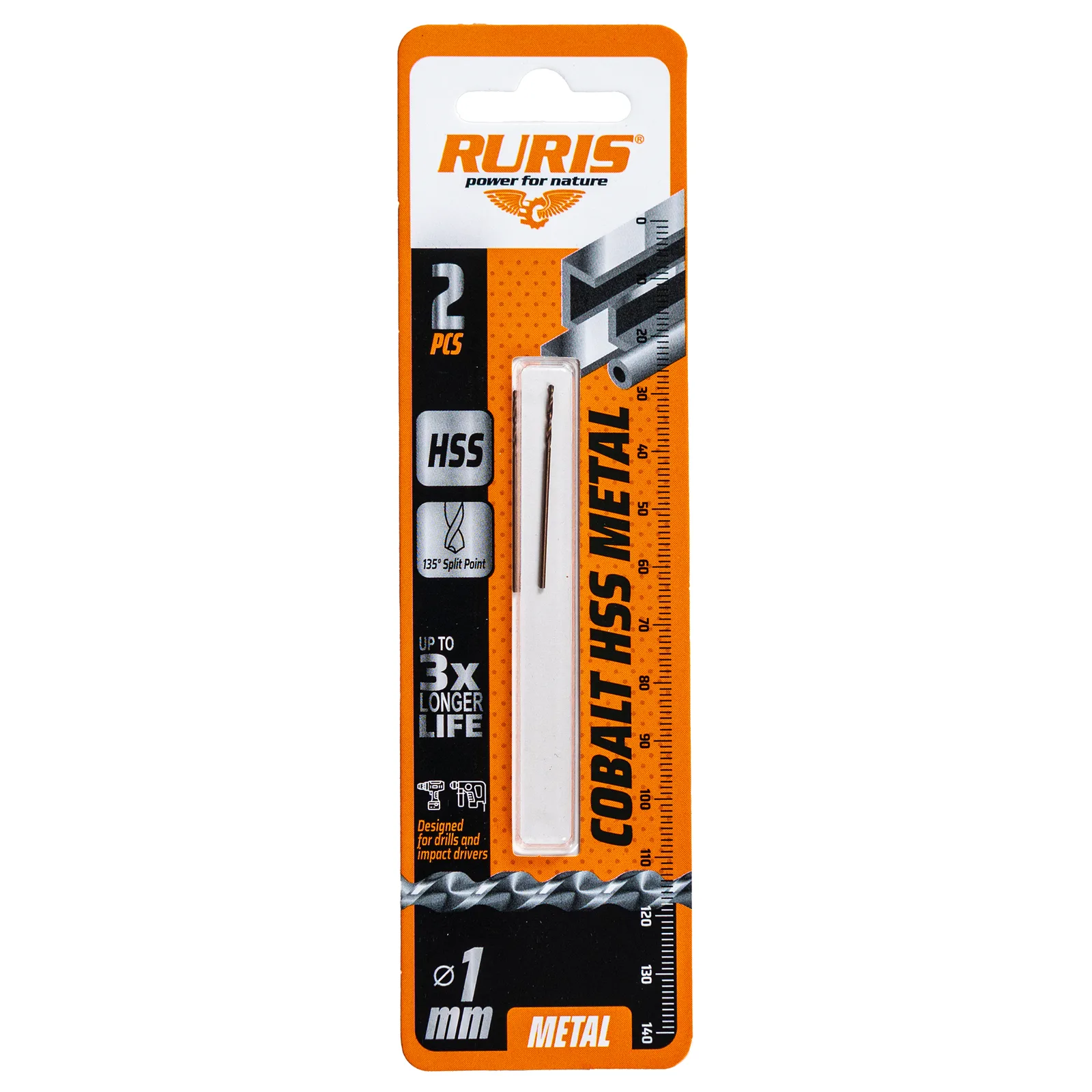 Burghiu RURIS cobalt hss metal 1 mm