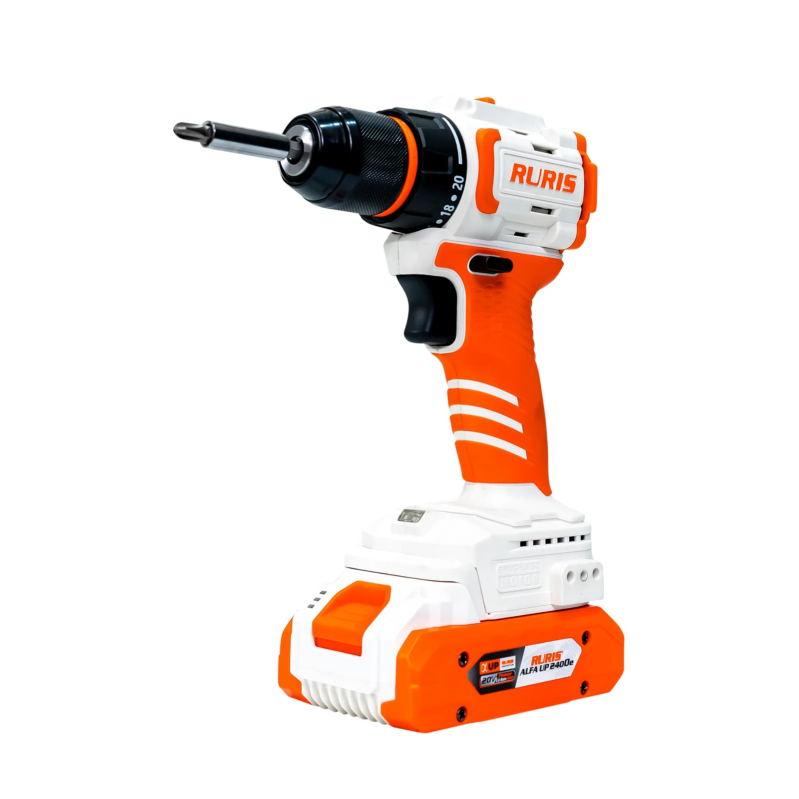 Masina de gaurit/insurubat pe acumulator RURIS RMX1240, mandrina 0-10mm, fara acumulator in setul de livrare