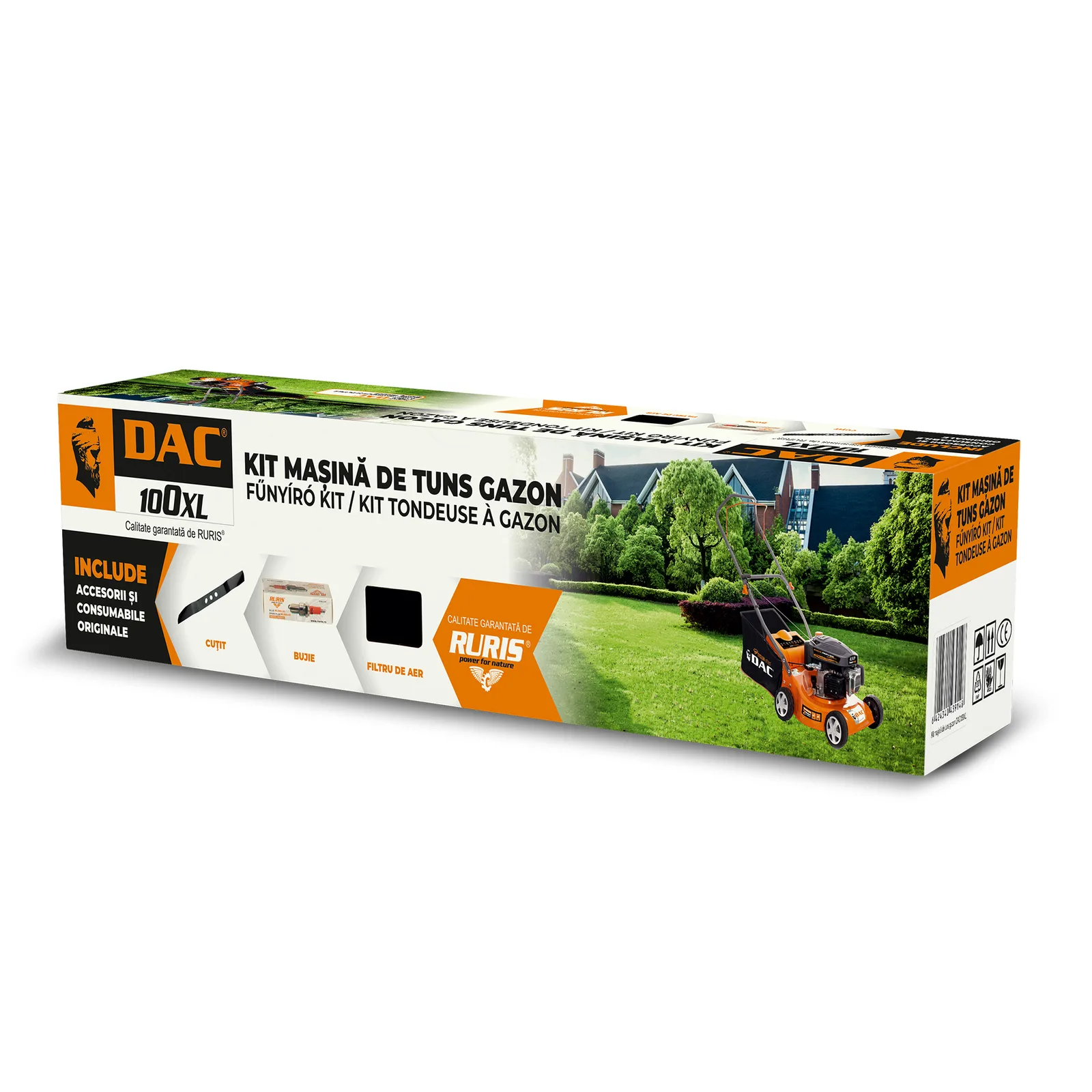 Kit masina de tuns gazon dac100xl {cutit, filtru aer, bujie, kit surub}