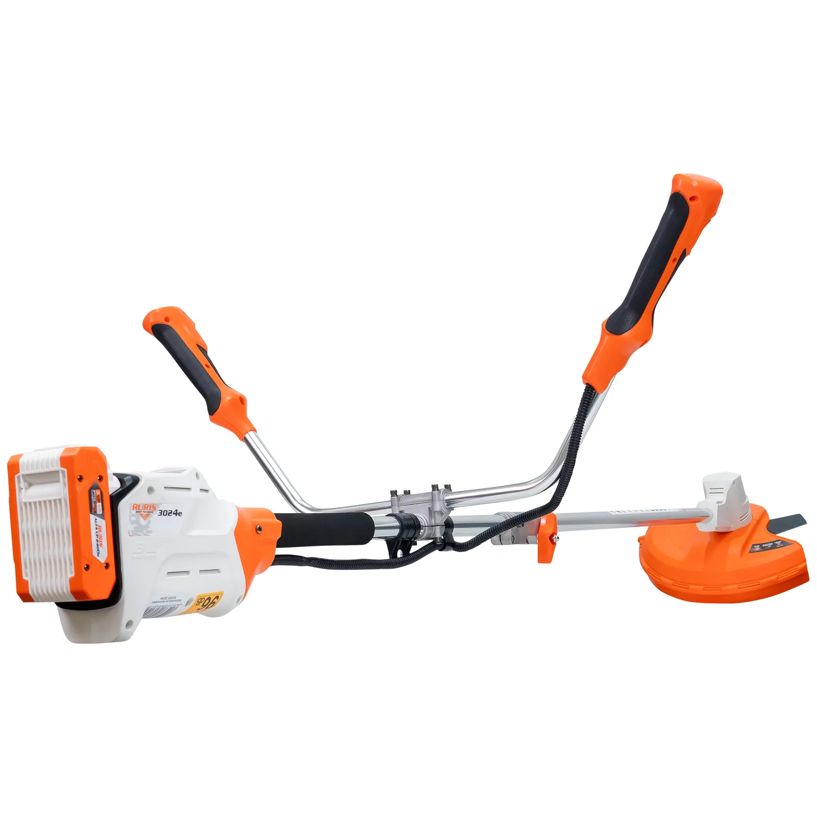 Motocoasa pe acumulator RURIS 3024e Power Alfa Up, 20V, diametru taiere 300mm (fir) / 255mm (cutit), include acumulator 2400e X-Charge